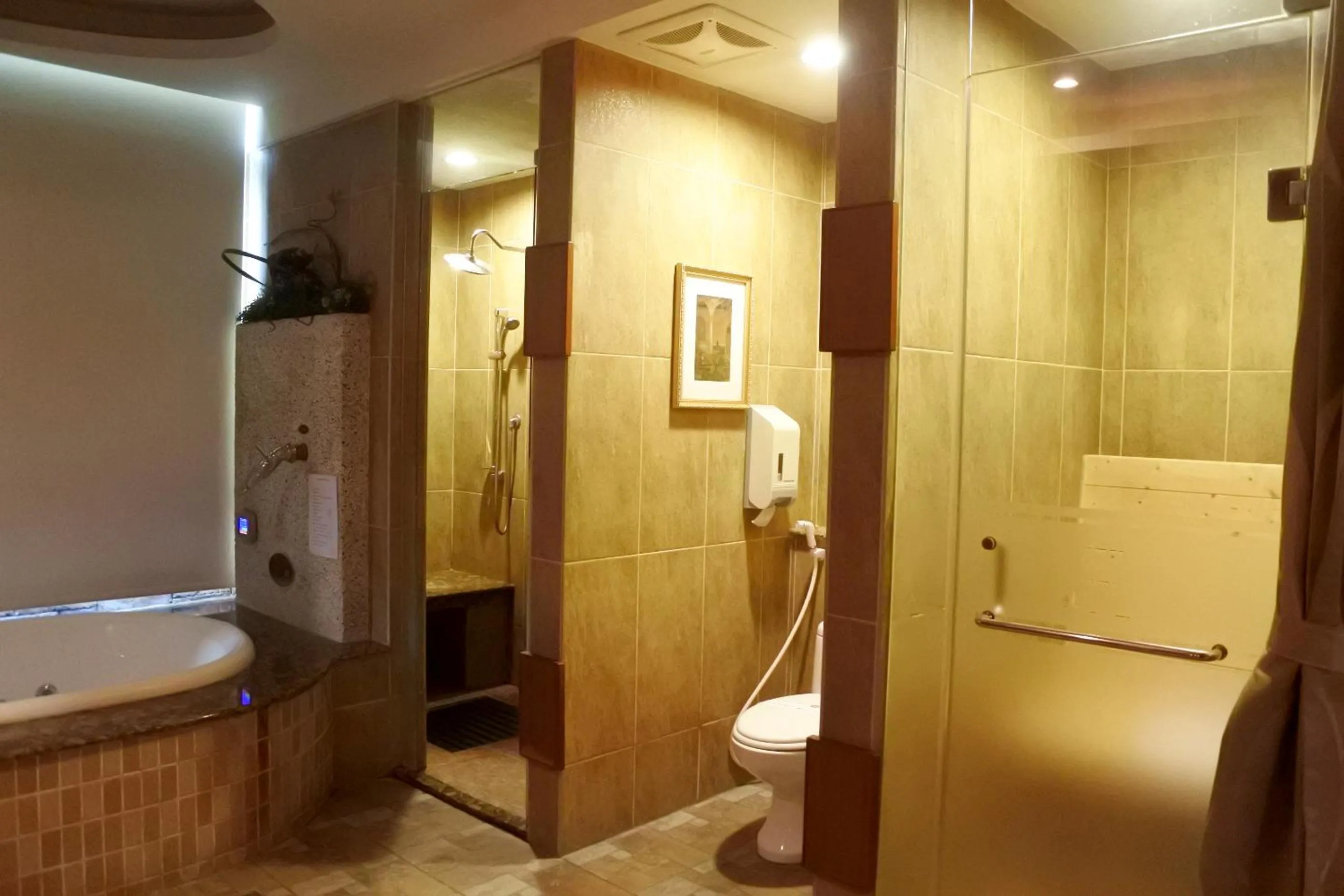 Shower in North Country Motel