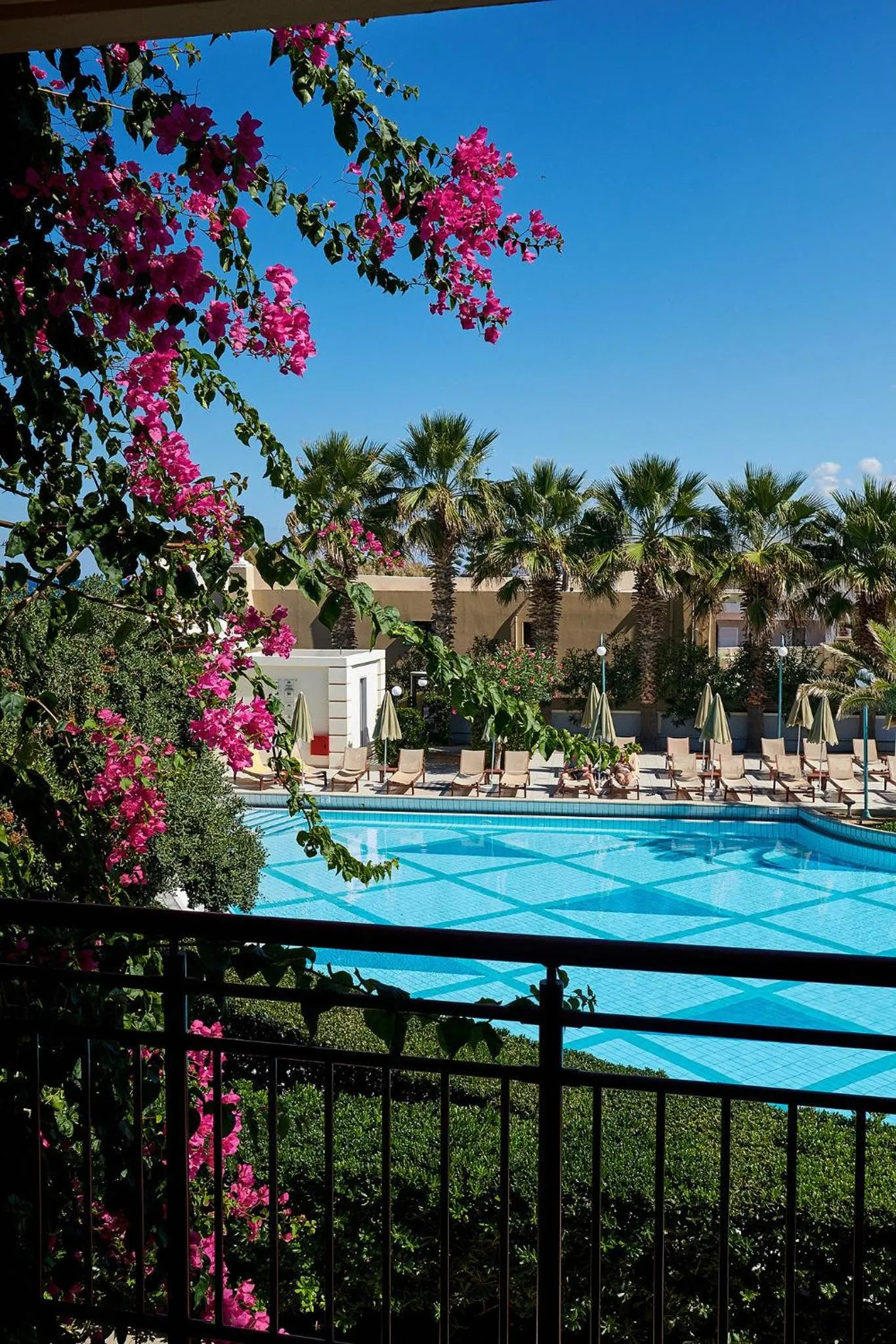 Pool view in Rethymno Palace