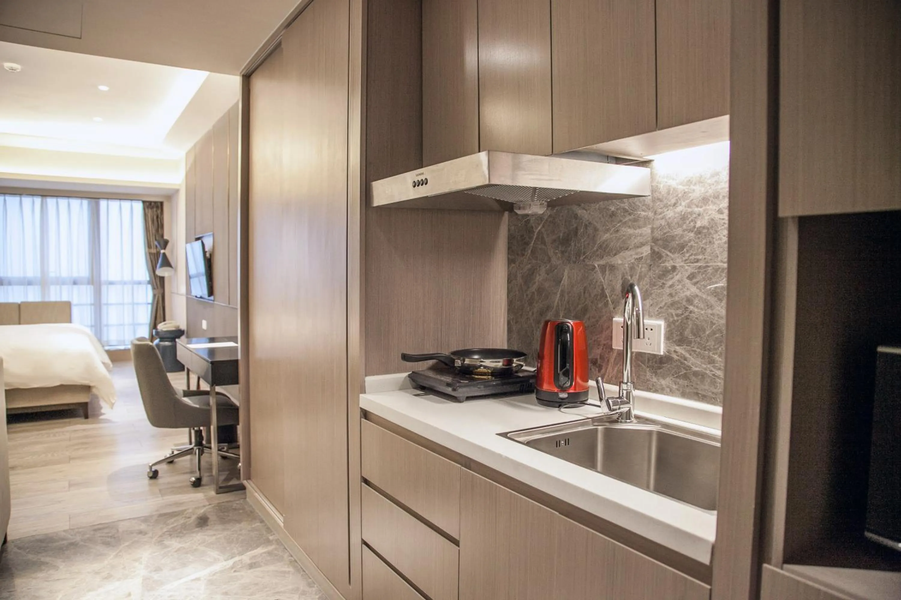 kitchen, Bed in Modena by Fraser Changsha