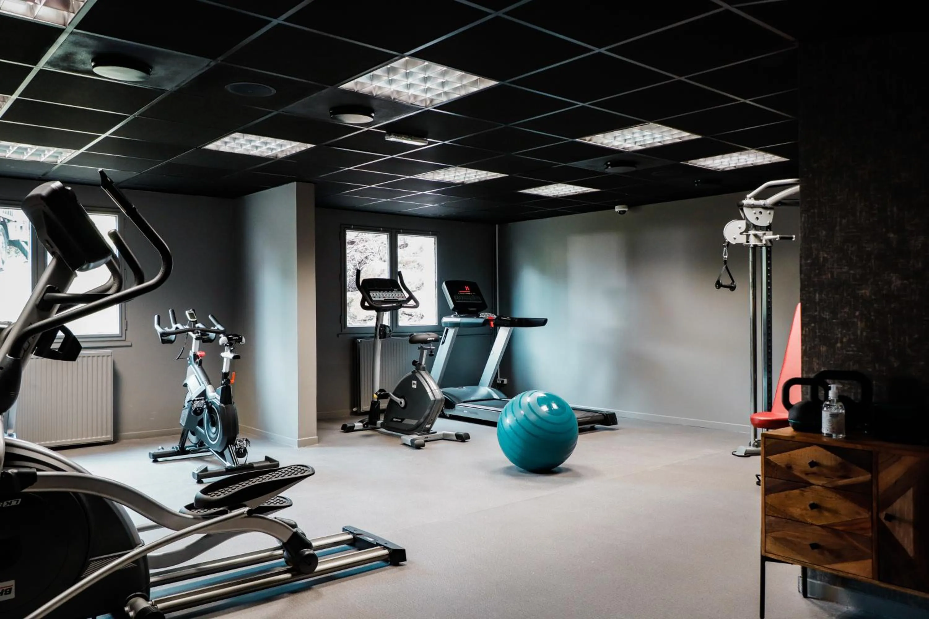 Fitness centre/facilities in Hôtel Les Jardins de Deauville