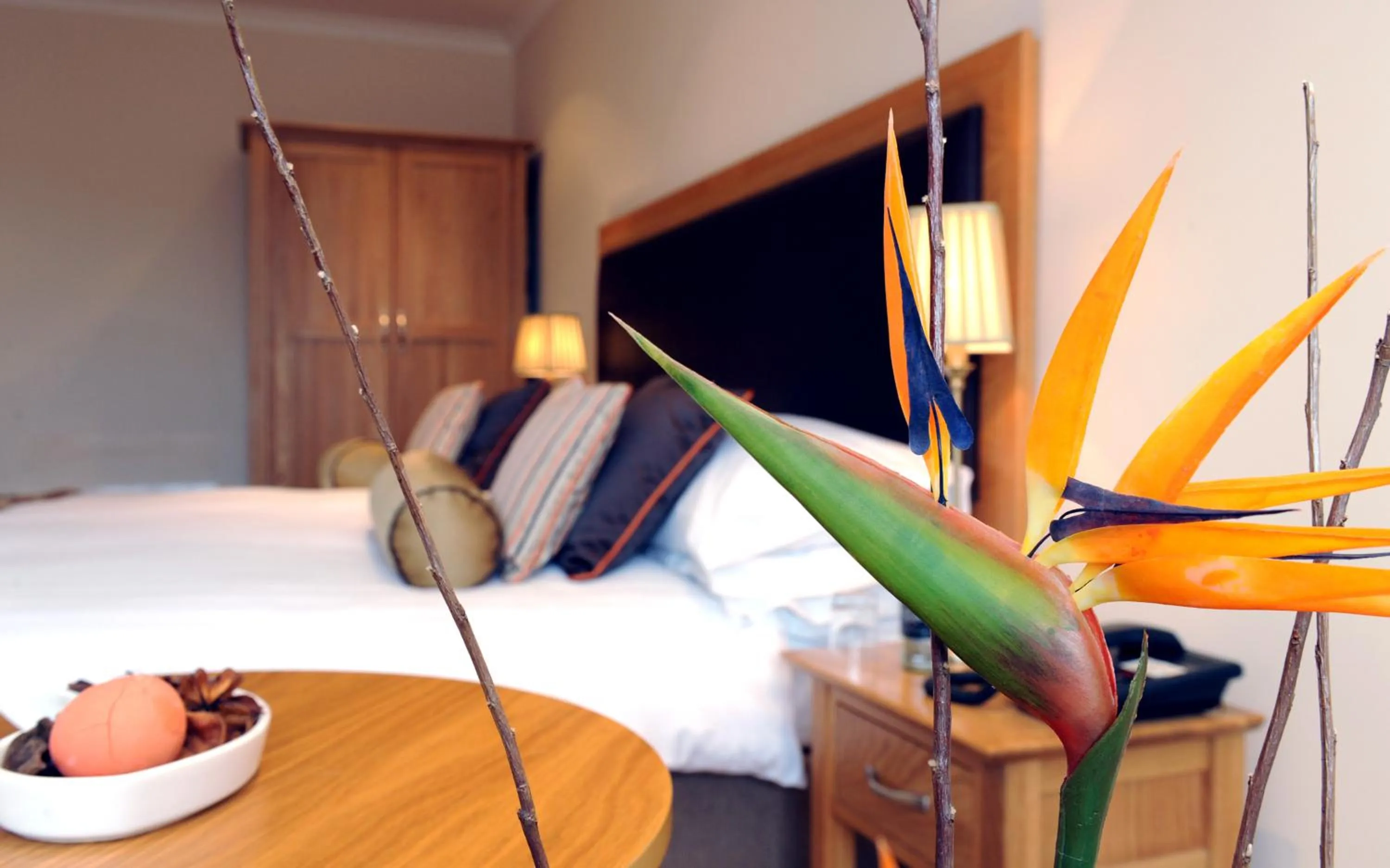 Decorative detail, Bed in Wolfscastle Country Hotel