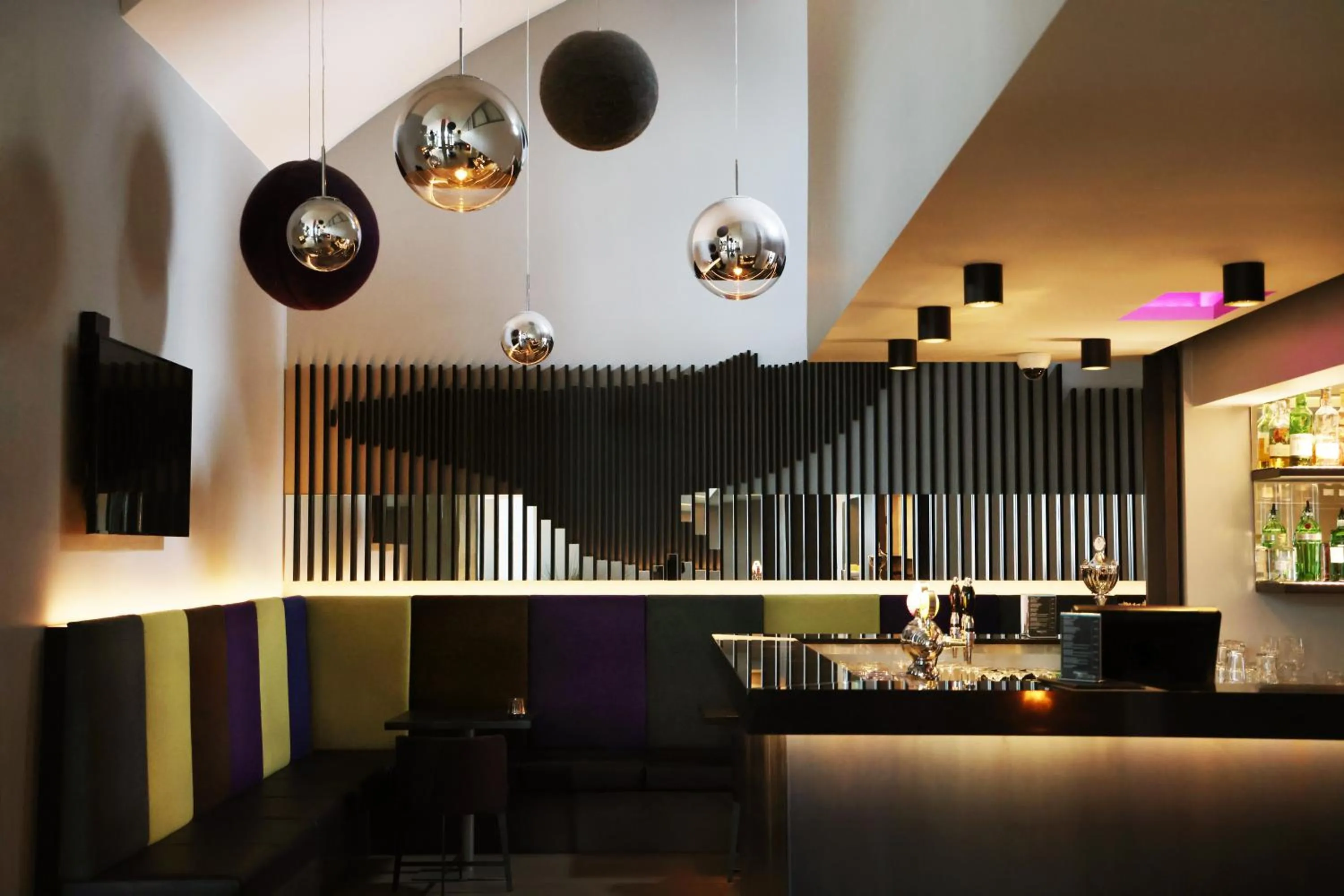 Lounge or bar in Fosshotel Husavik