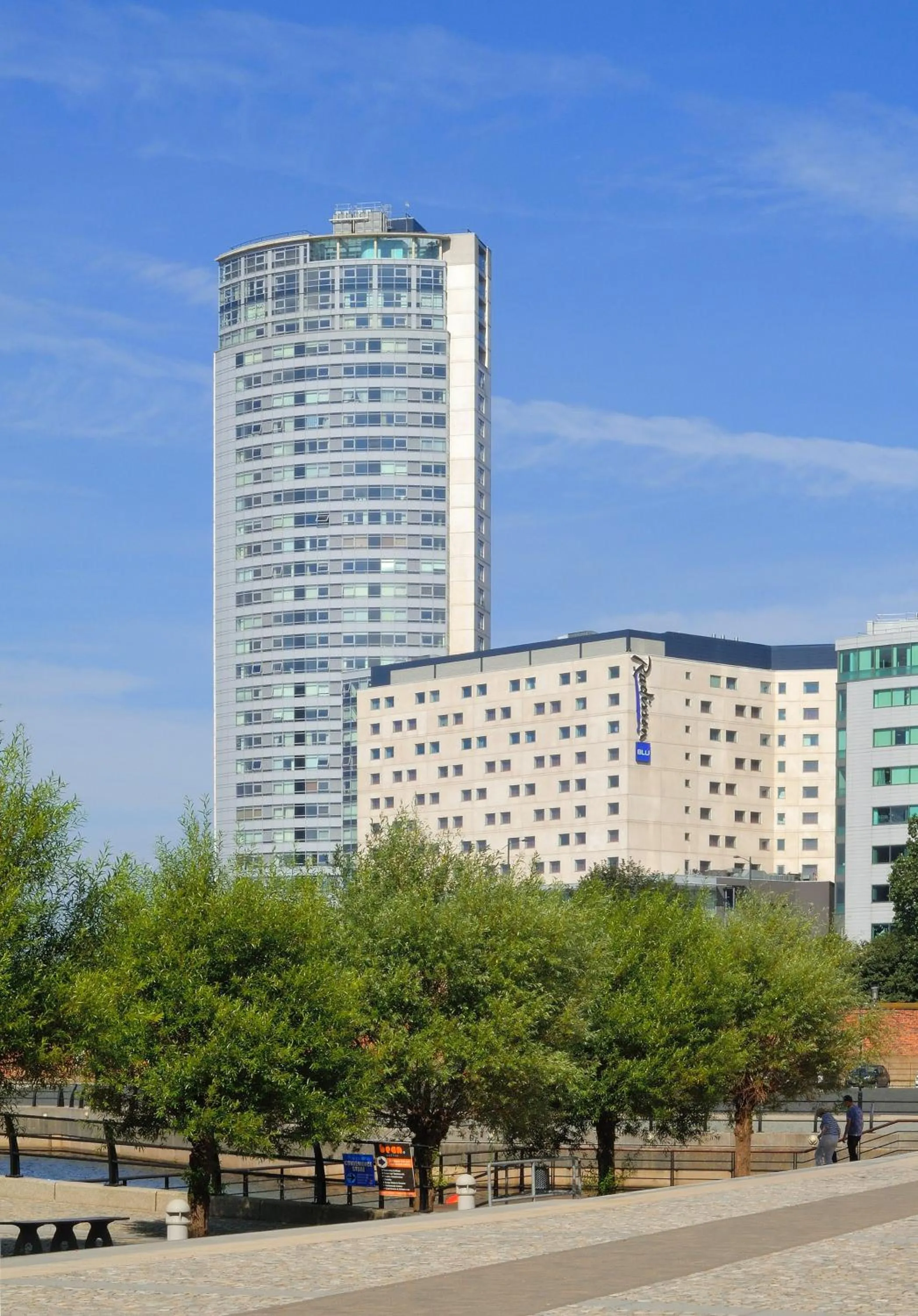 Facade/entrance in Radisson Blu Hotel, Liverpool