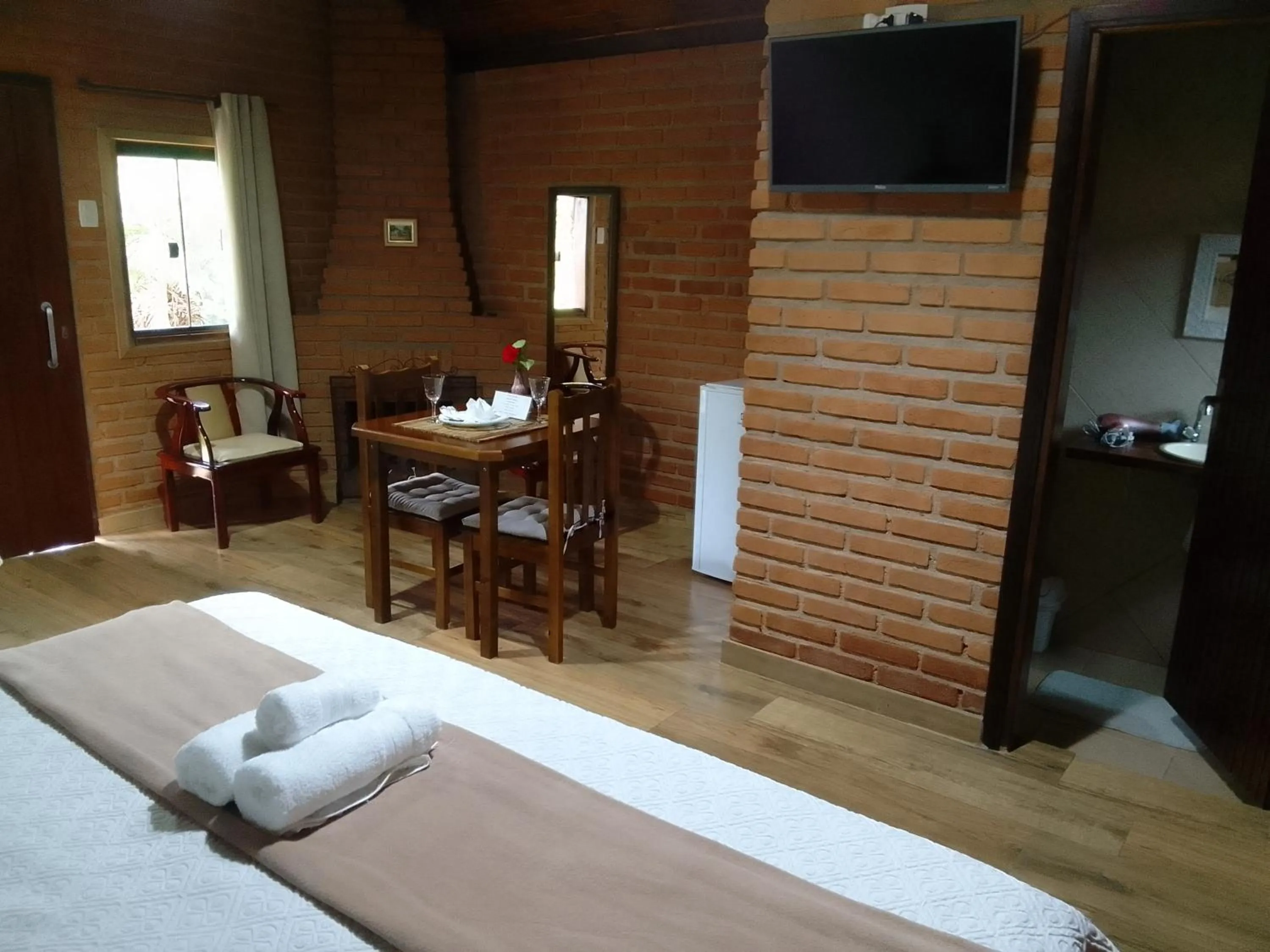 Bed in Pousada Refugio Sol e Brisa