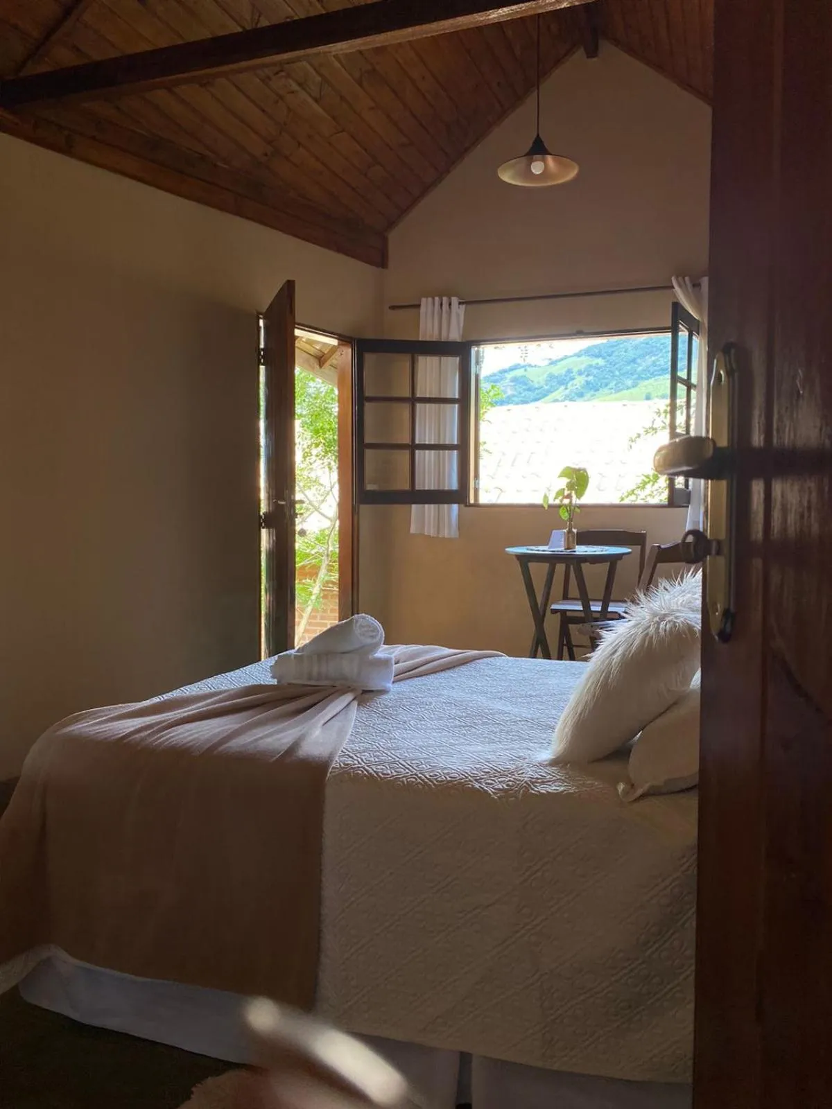 Bed in Pousada Refugio Sol e Brisa