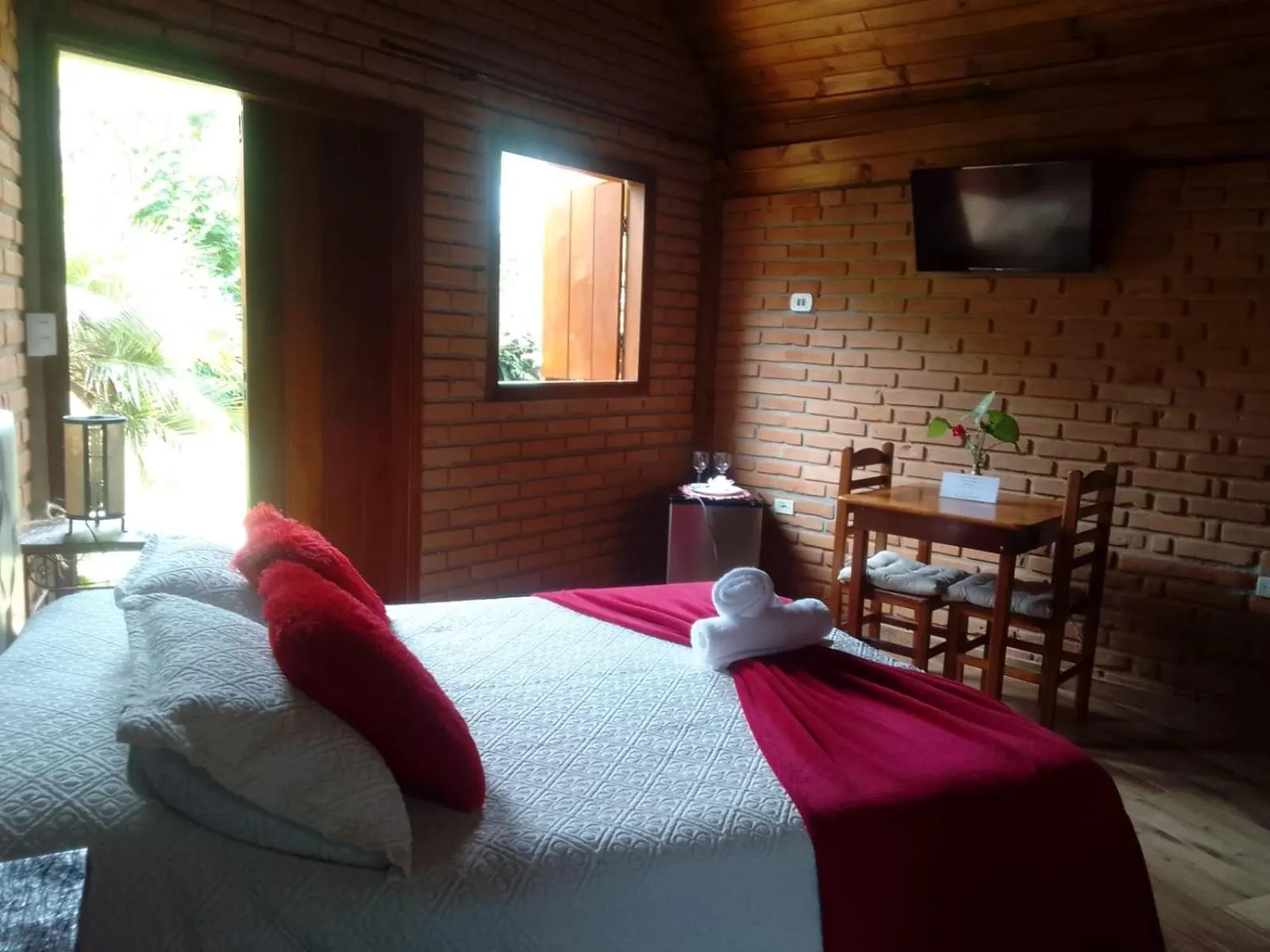 Bed in Pousada Refugio Sol e Brisa