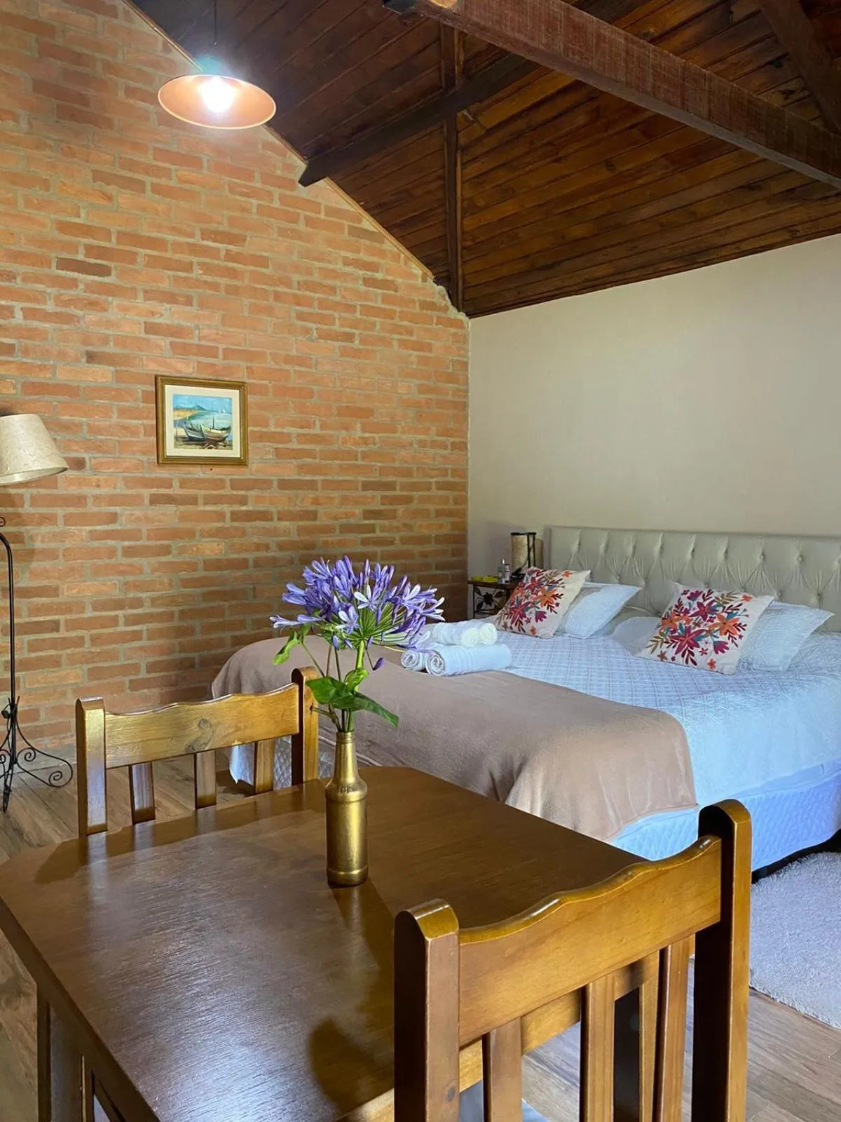 Bed in Pousada Refugio Sol e Brisa