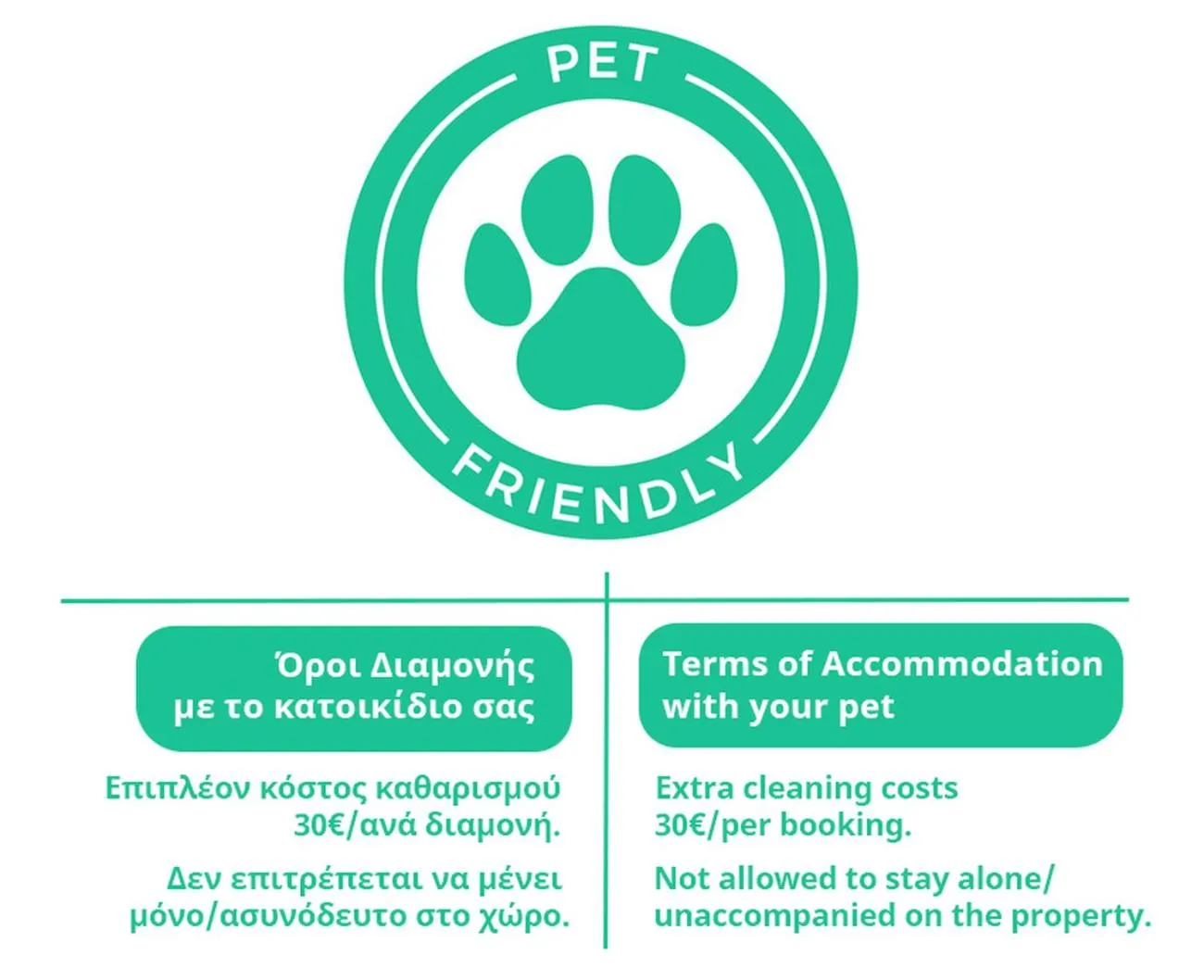 Pets in City Cottage - Kalamata Villas