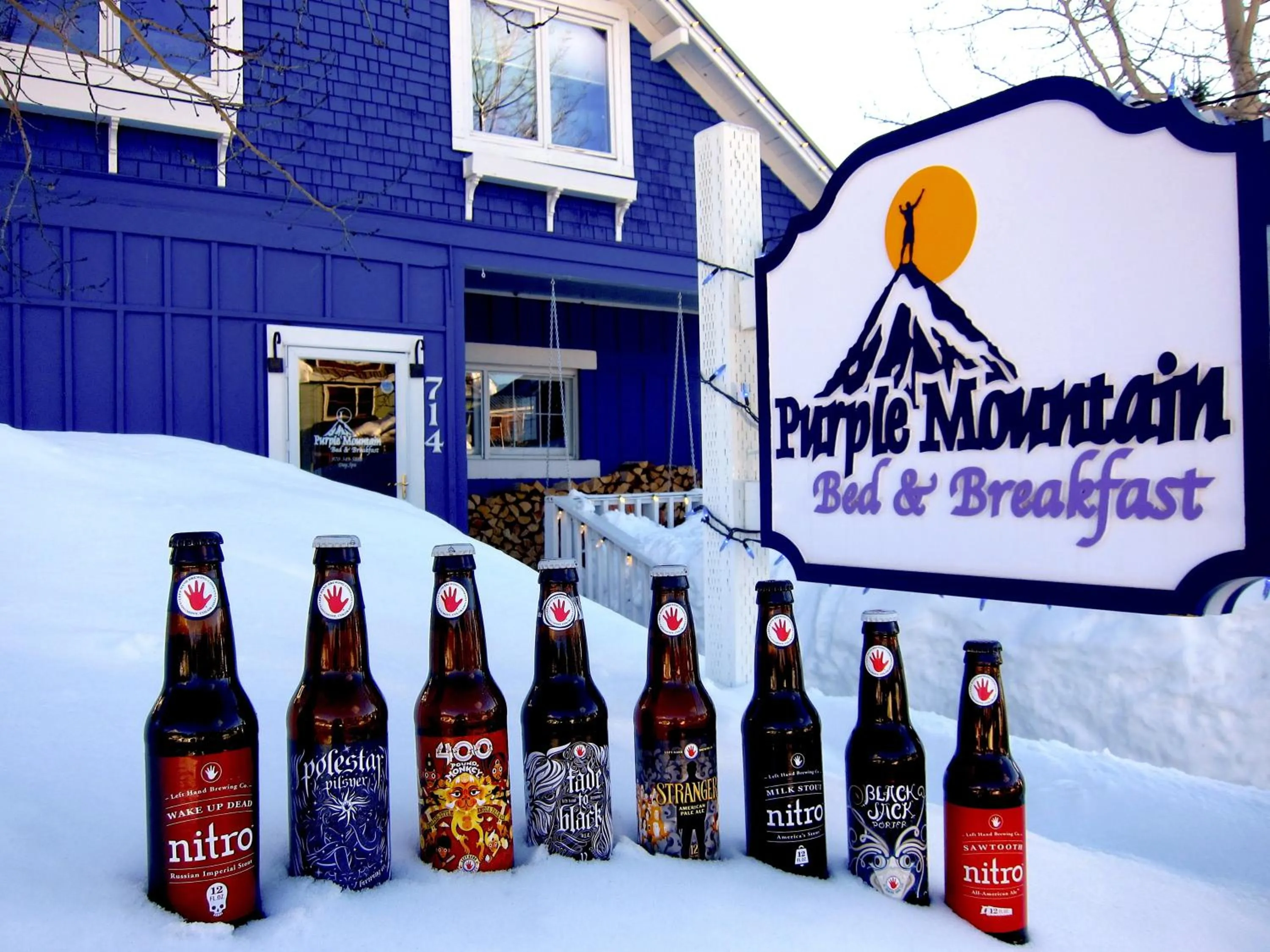 Alcoholic drinks in Purple Mountain Bed & Breakfast & Spa