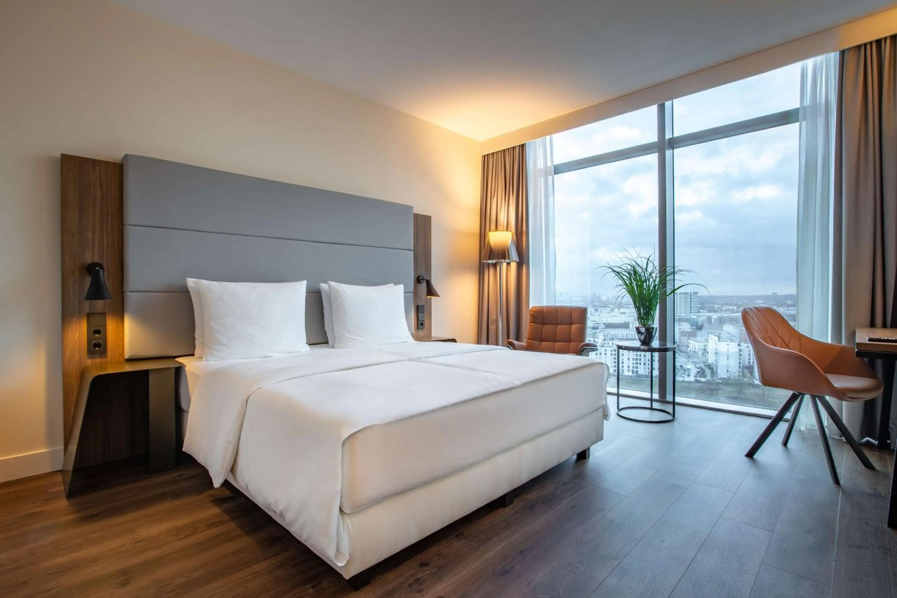 Bedroom, Bed in Radisson Blu Hotel Frankfurt