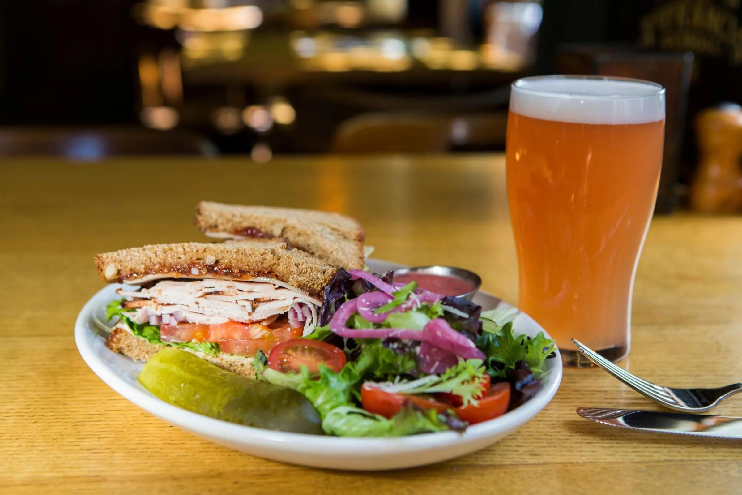 Food in McMenamins Old St. Francis School