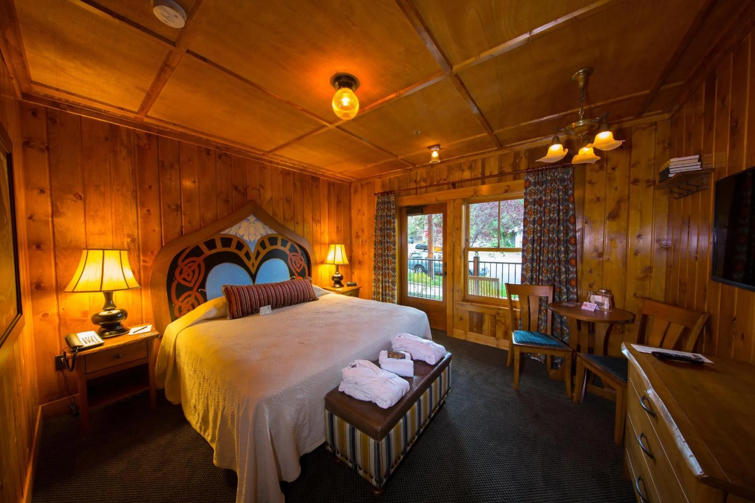 Photo of the whole room, Bed in McMenamins Old St. Francis School