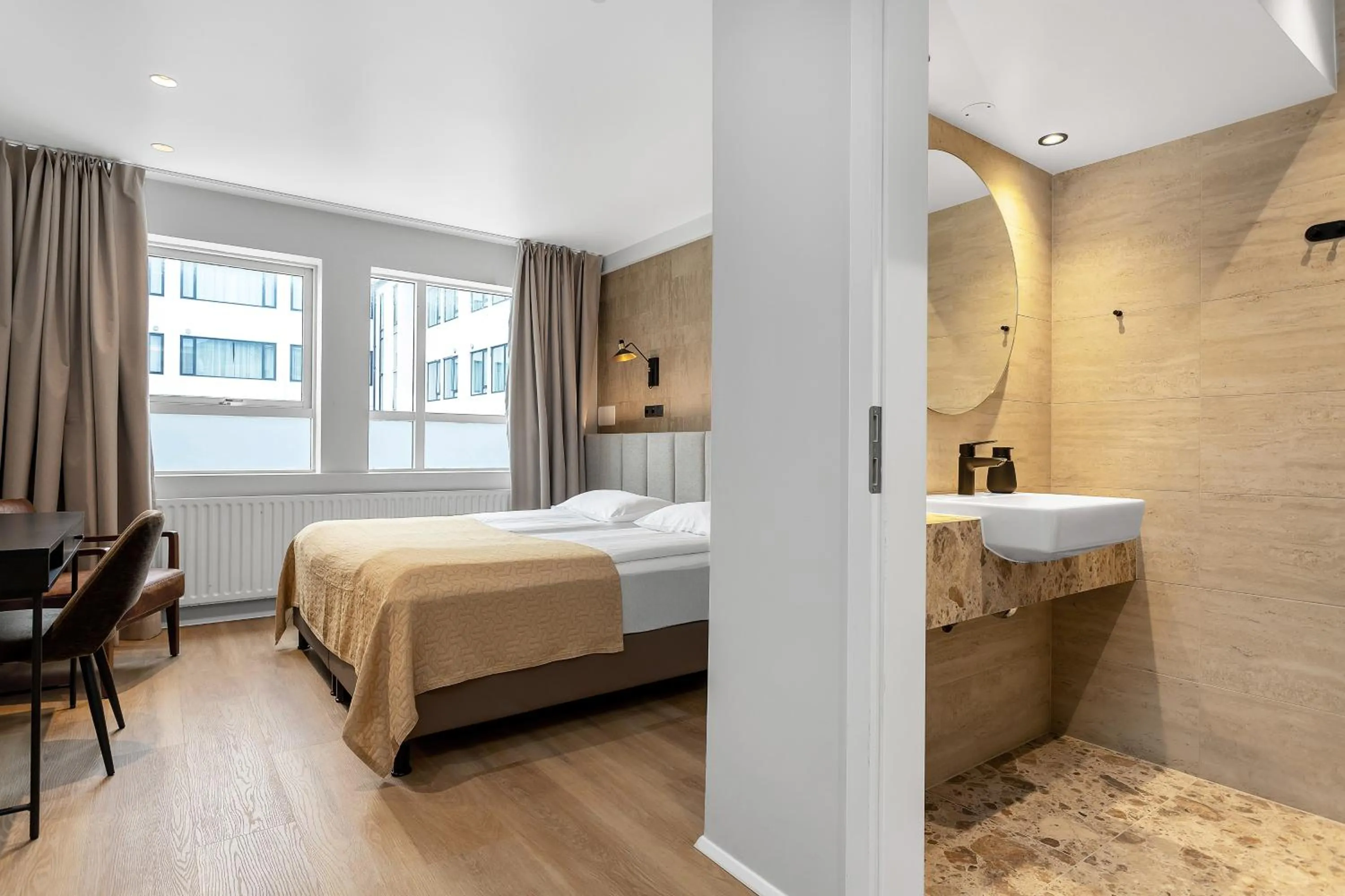 Bed in Alva Hotel Brautarholt