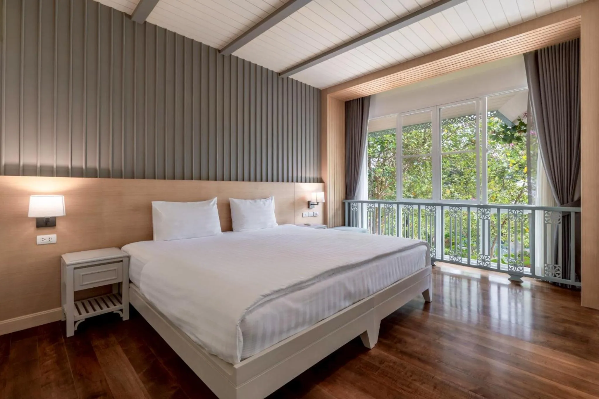Bed in Na Sook Wellness Resort