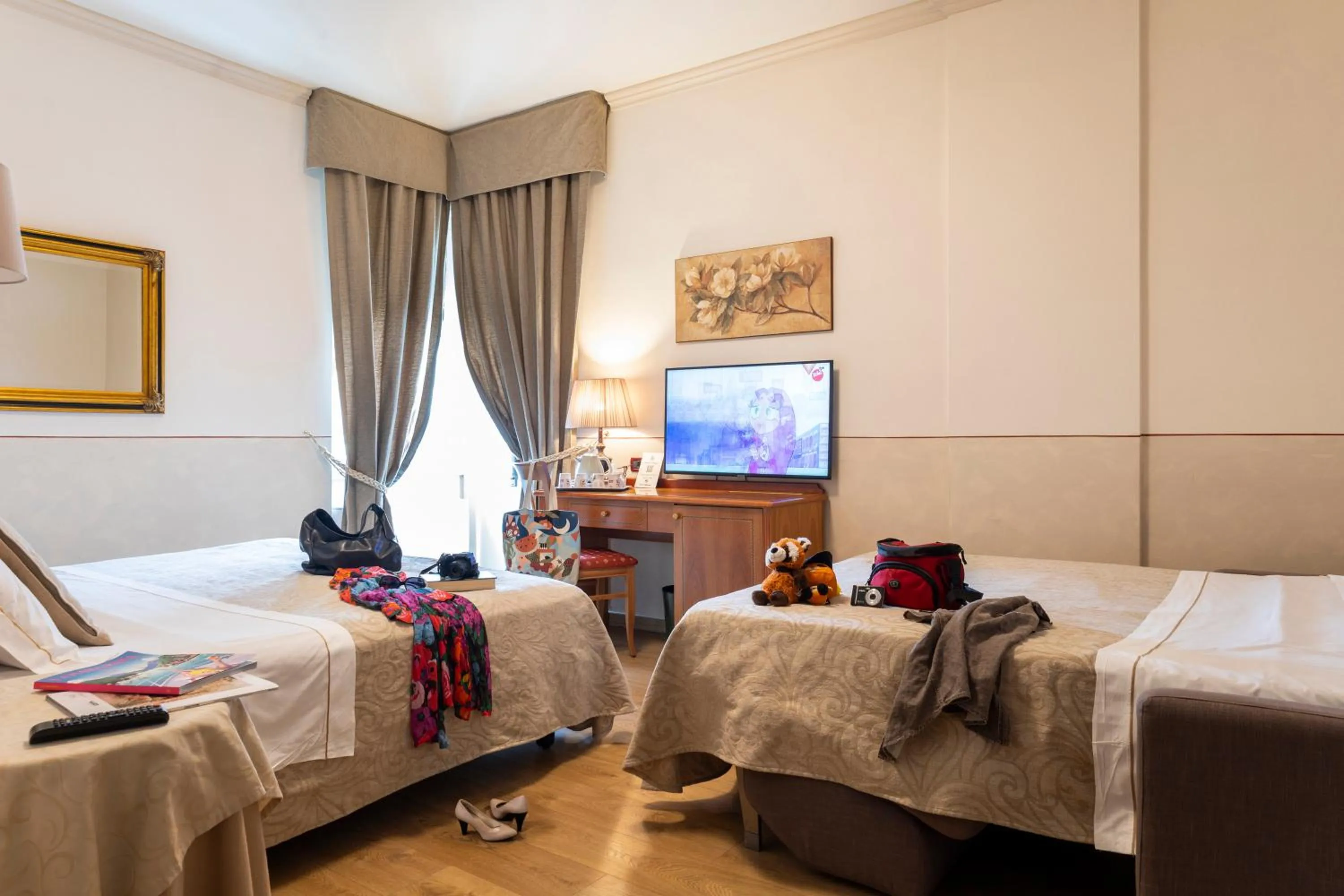 Bedroom, Bed in Hotel Ambasciatori