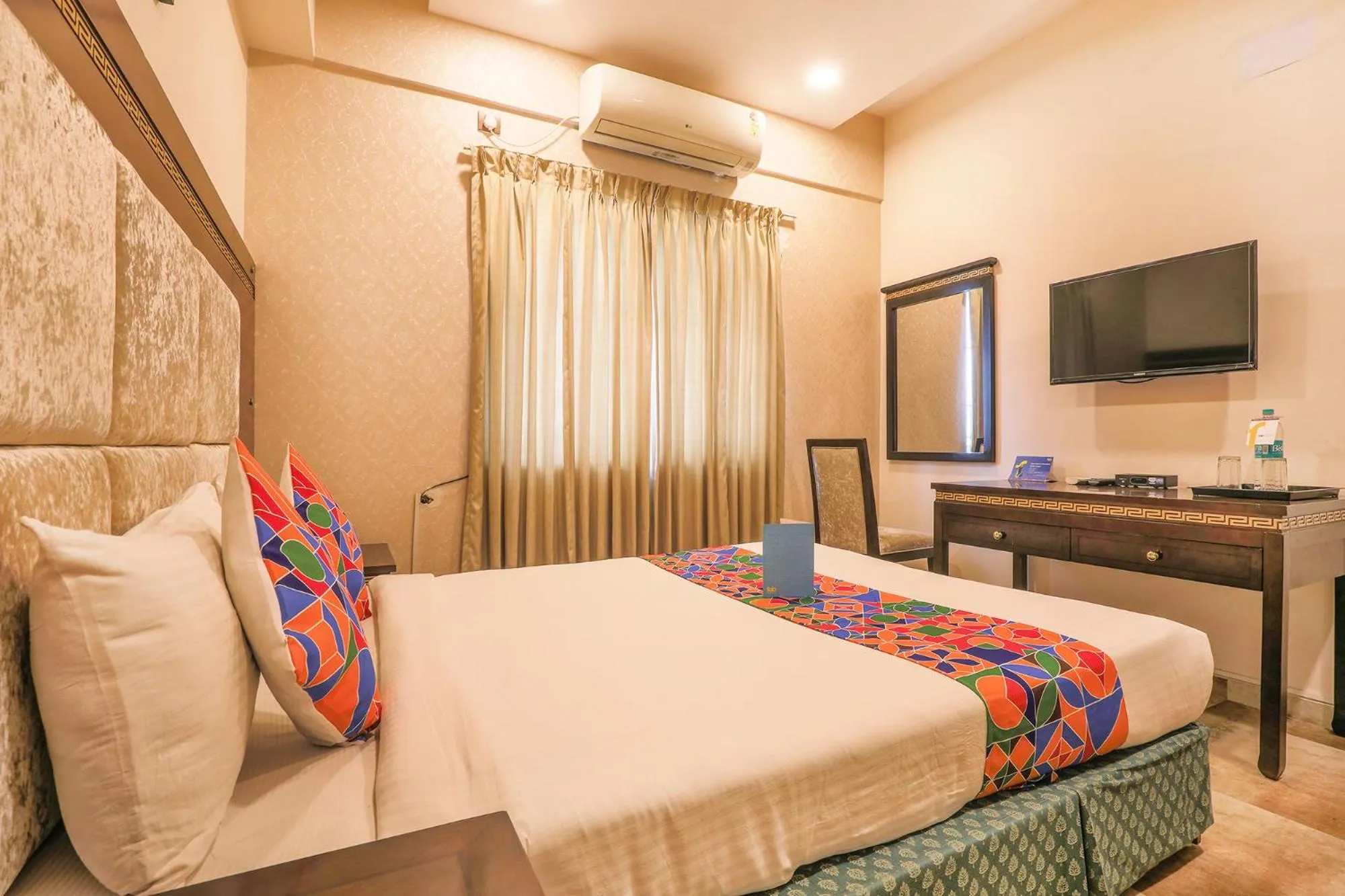 Bedroom, Bed in FabHotel Frazer Suites - Nr Bangalore Cantt Railway Station