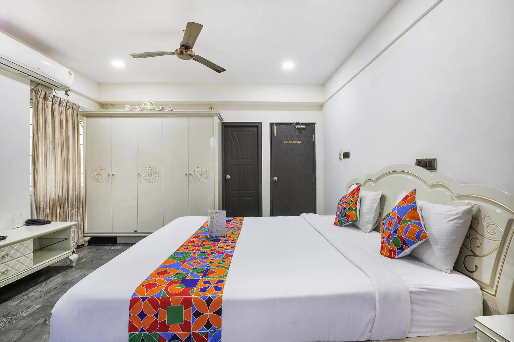 Bedroom, Bed in FabHotel Frazer Suites - Nr Bangalore Cantt Railway Station