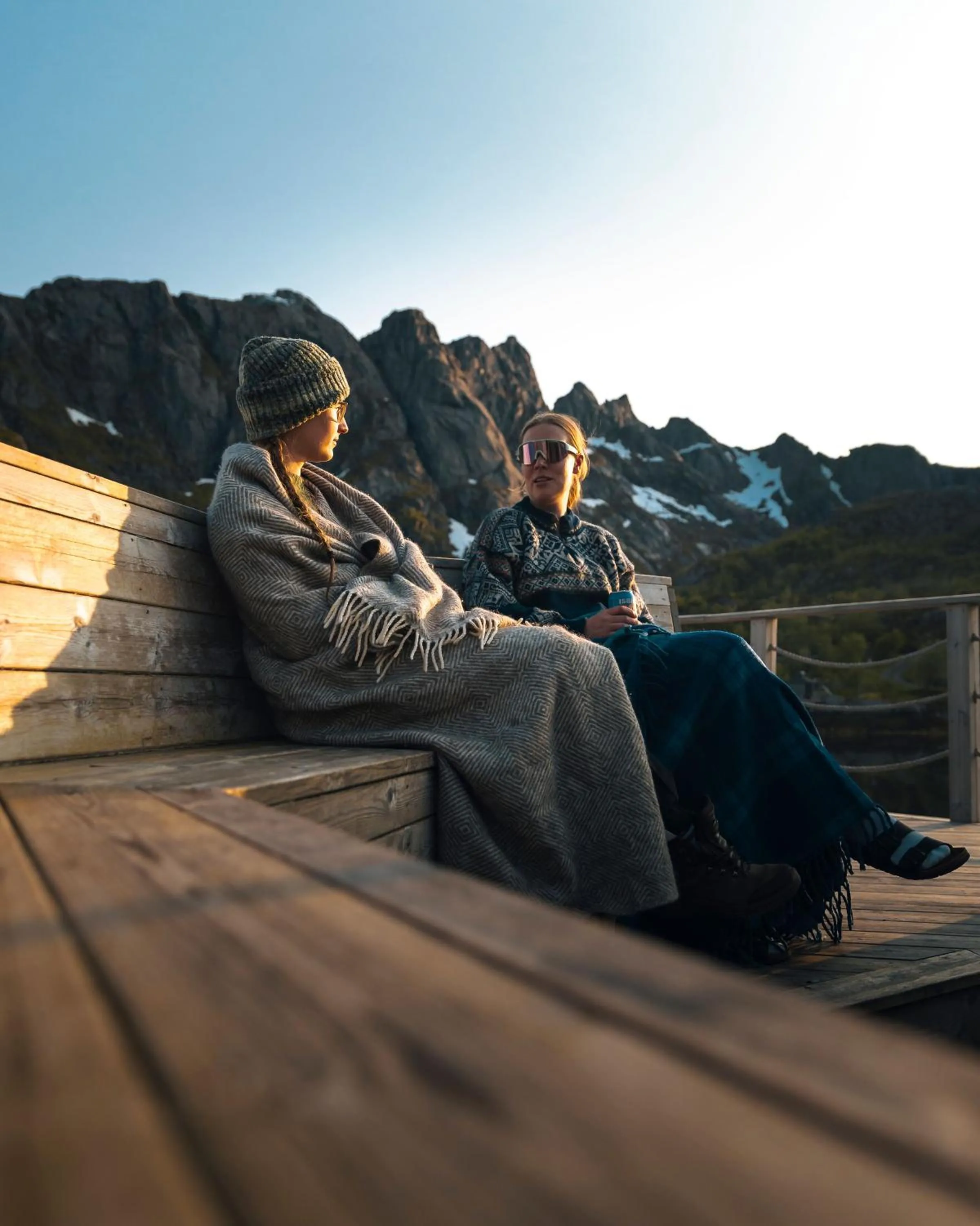 Patio in Lofoten Apartments