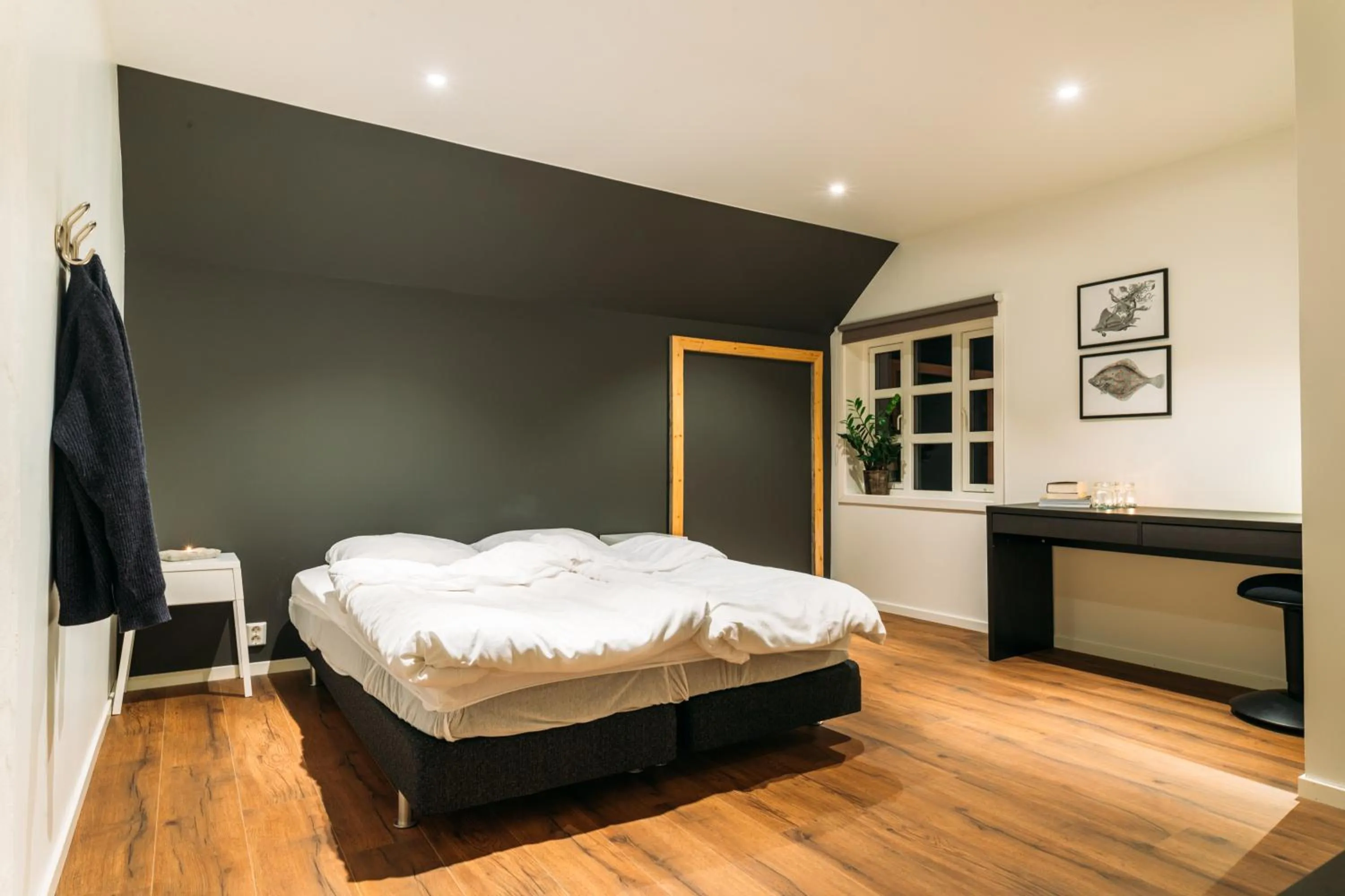 Bed in Lofoten Apartments