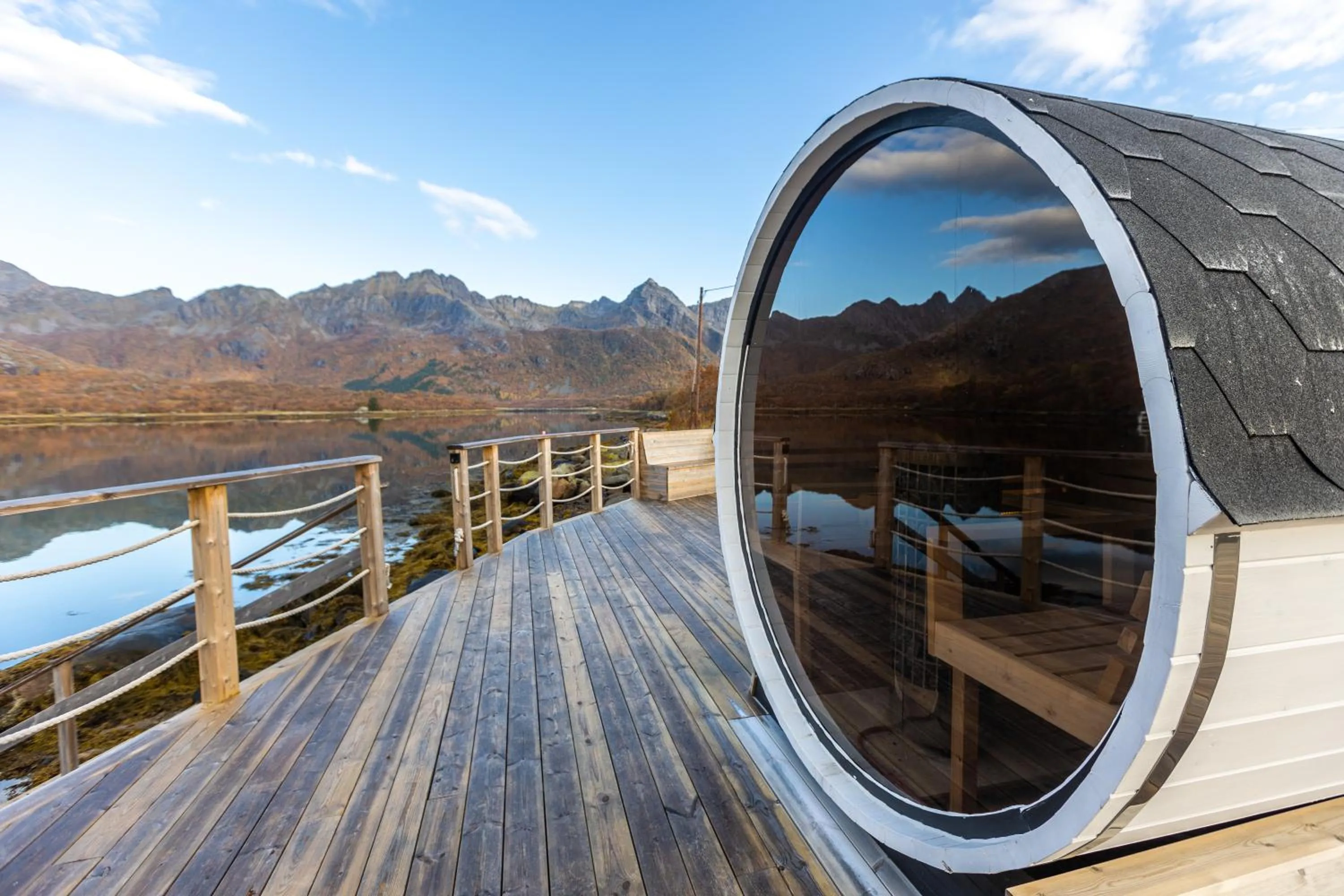 Sauna in Lofoten Apartments
