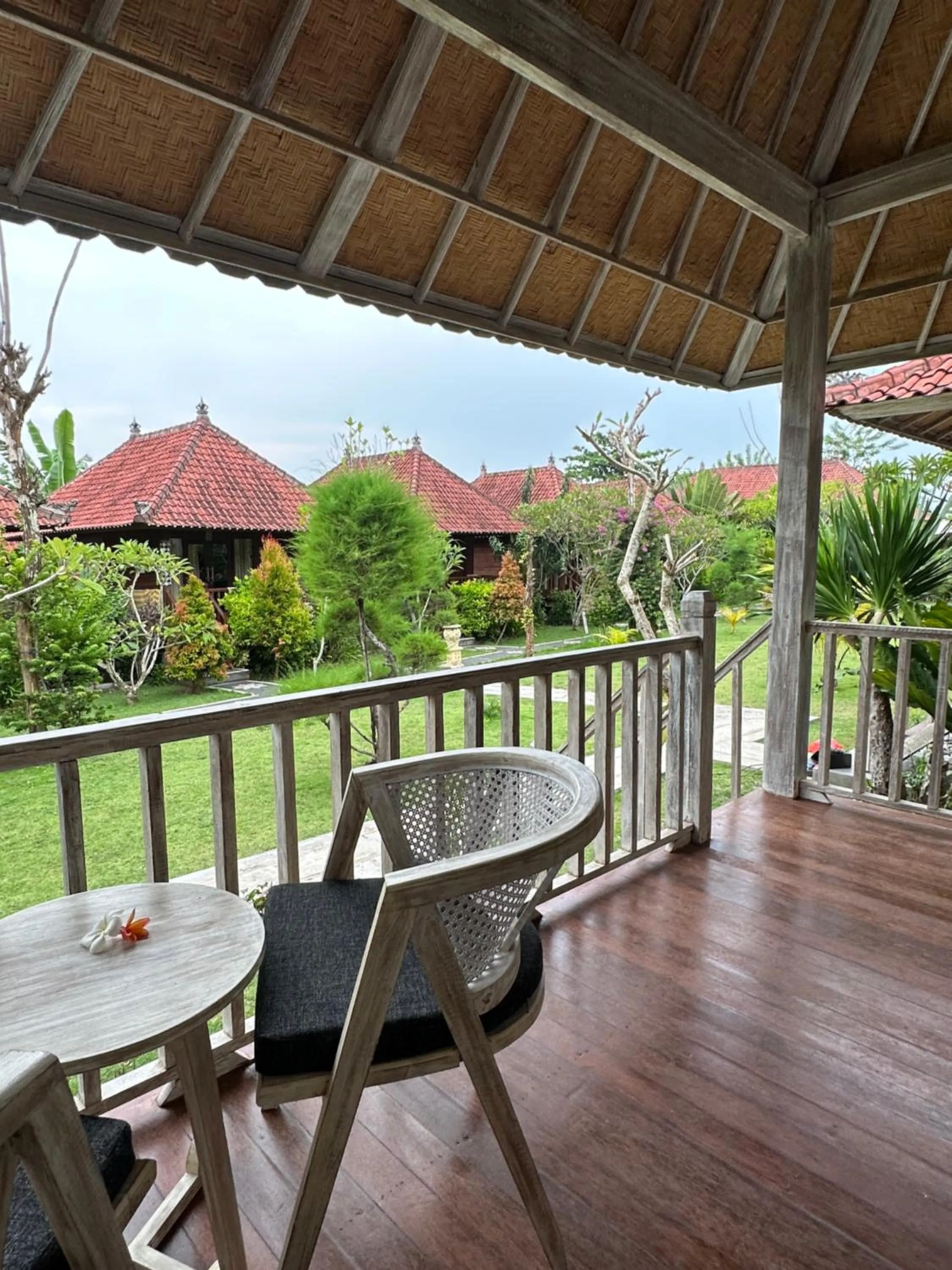 Balcony/Terrace in The Niti Hut's Lembongan