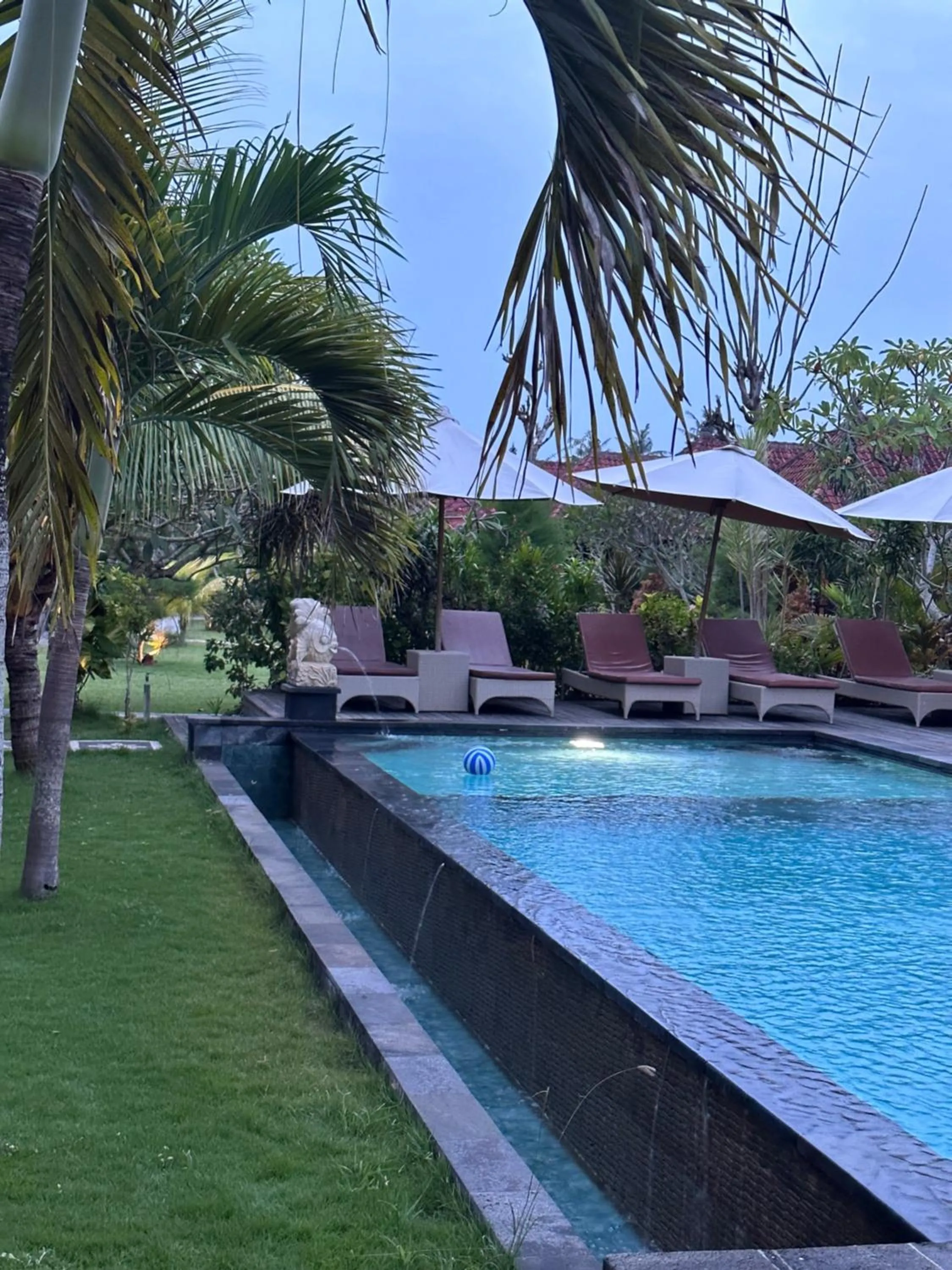 Swimming pool in The Niti Hut's Lembongan