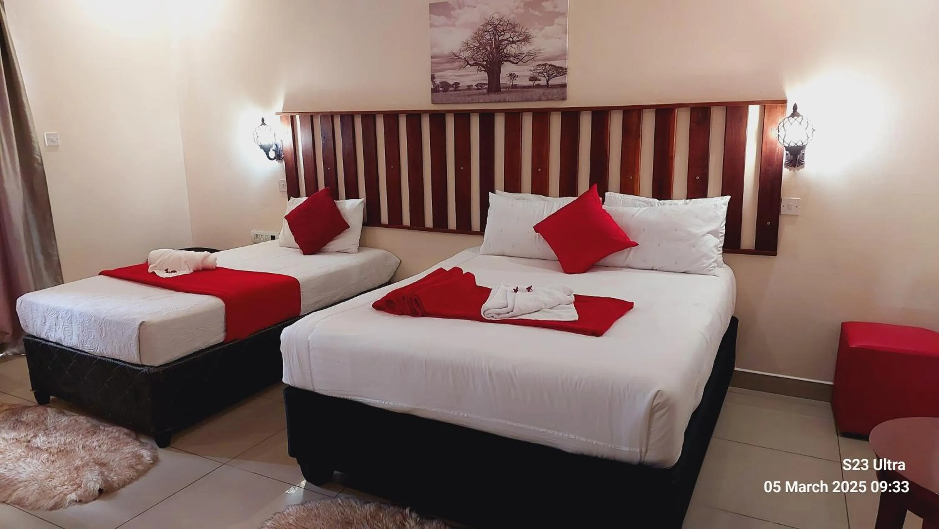 Bed in Comfort Palace Guest House Kasane