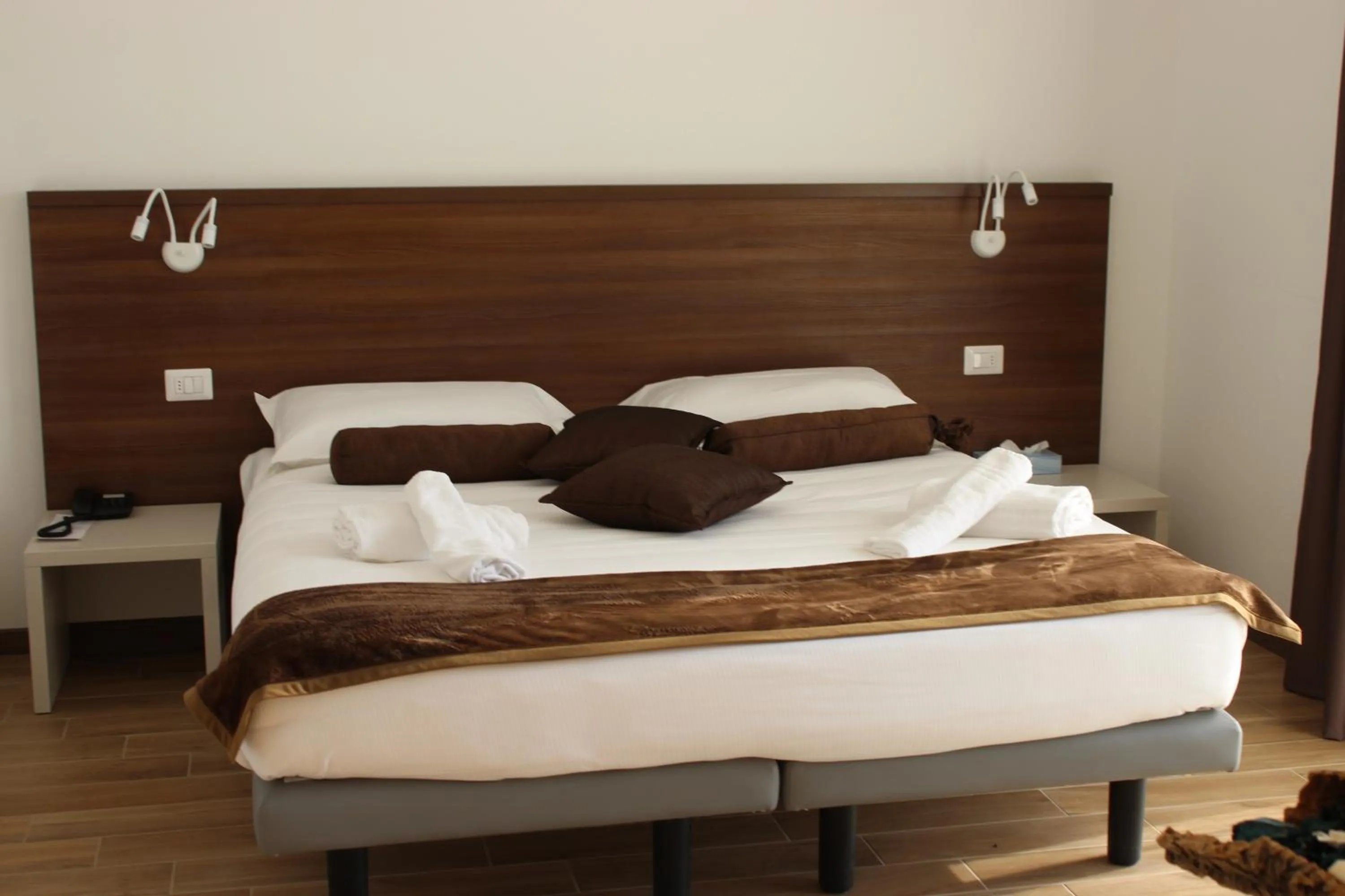 Bed in Hotel Bocciolo