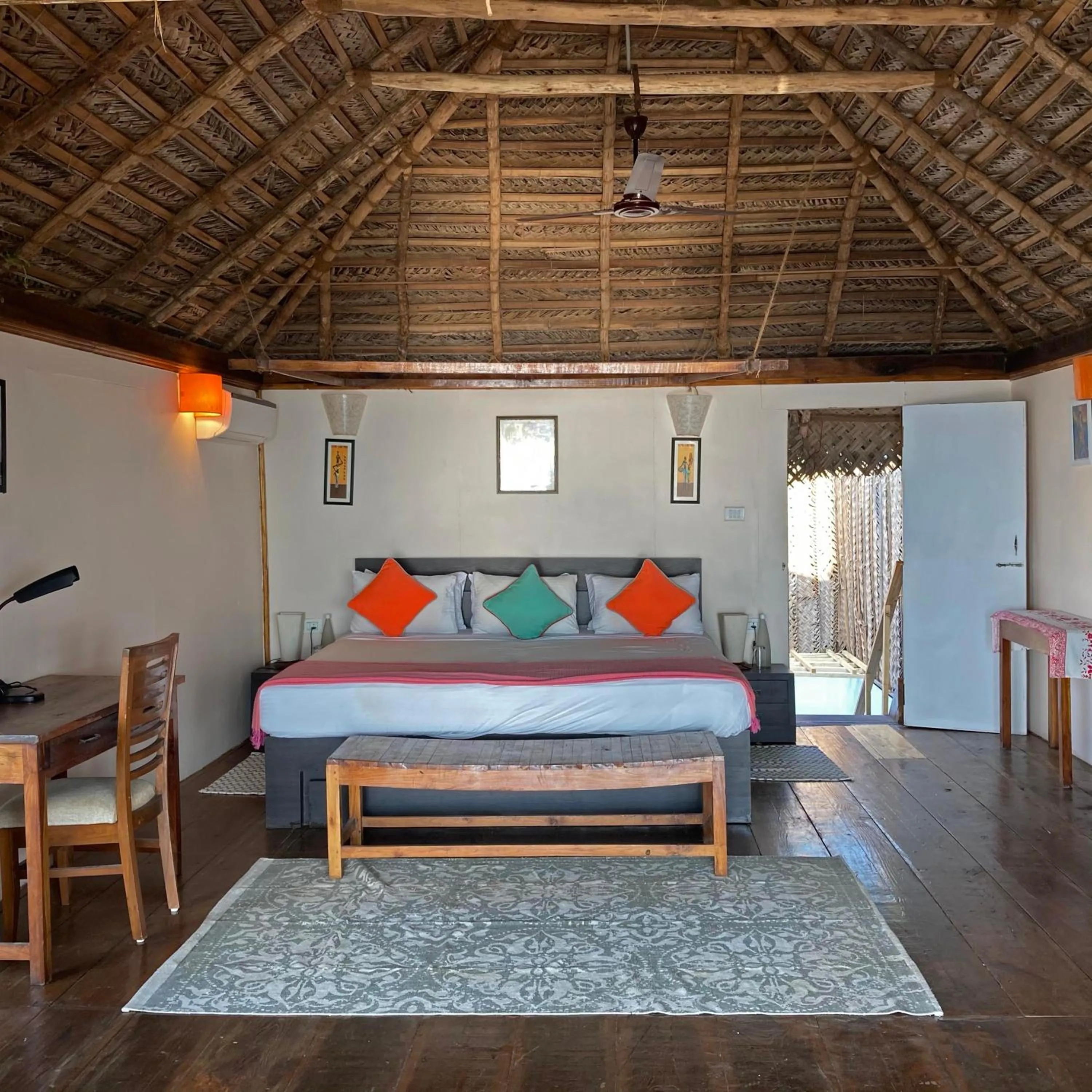 Bedroom, Bed in Agonda Villas