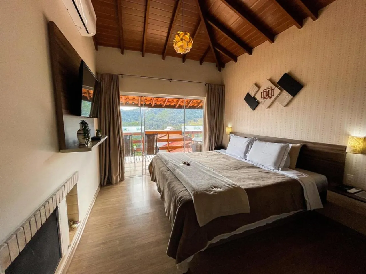 Bed in Pousada Colina das Andorinhas