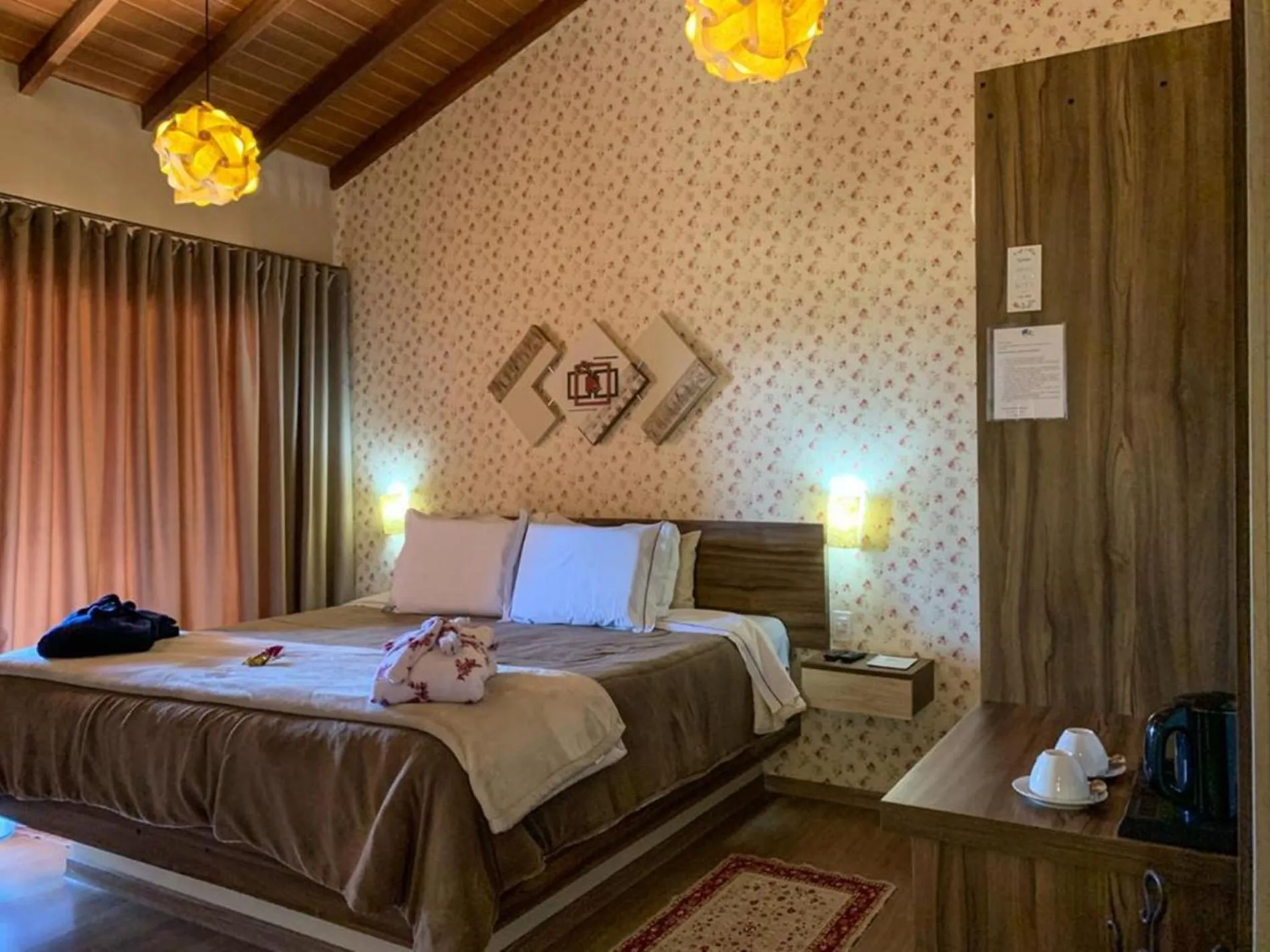 Bed in Pousada Colina das Andorinhas