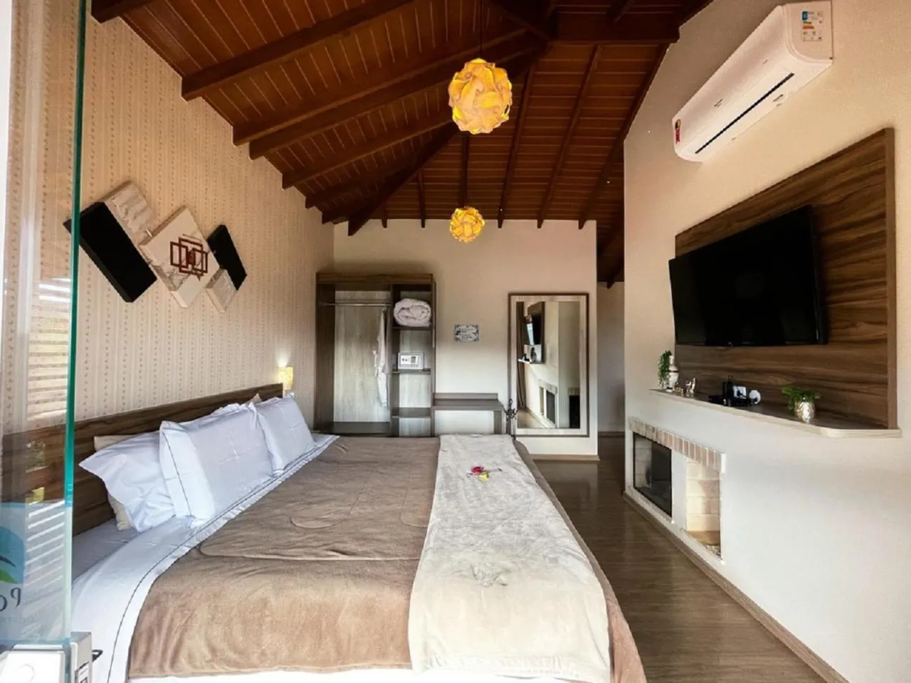 Bed in Pousada Colina das Andorinhas