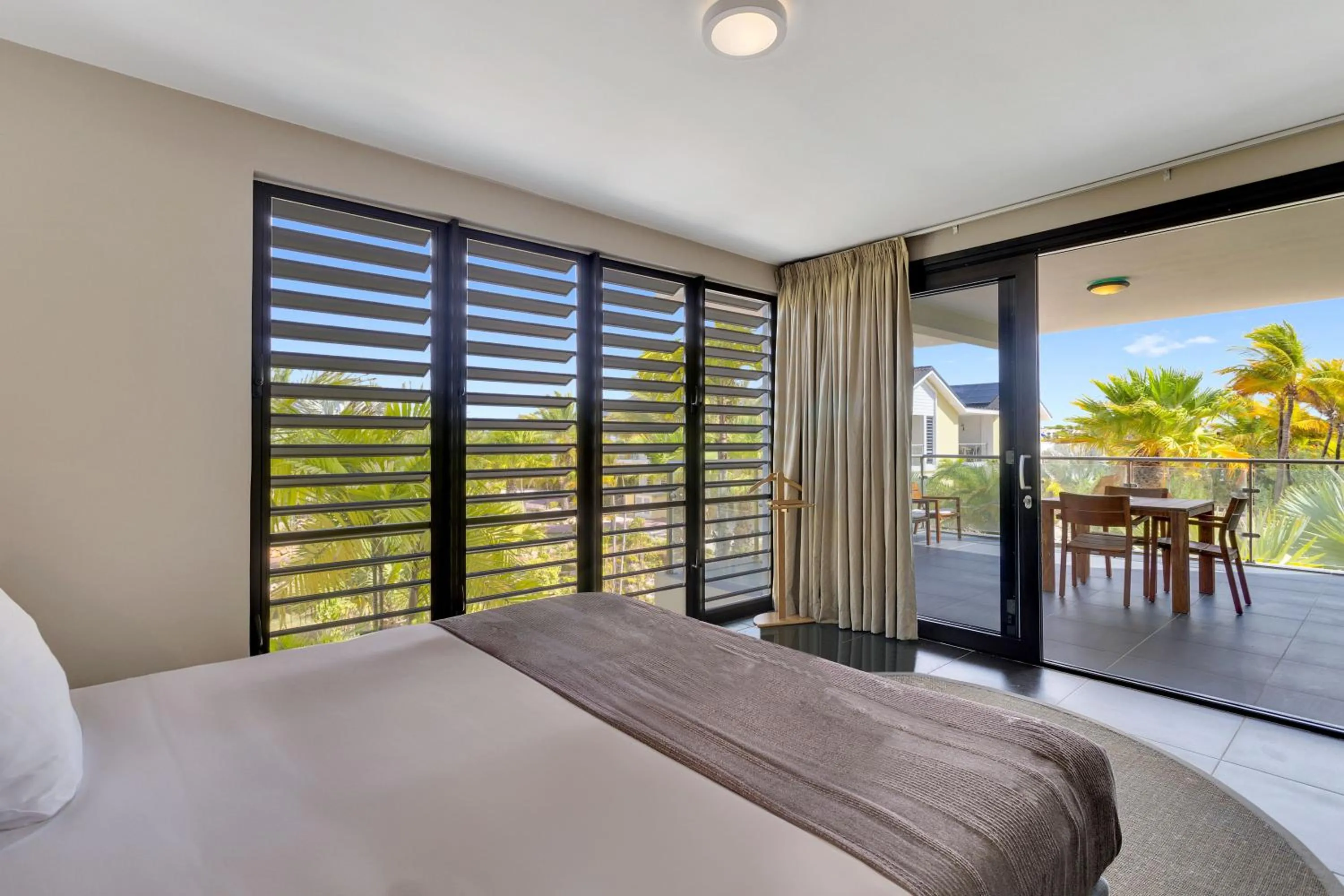 View (from property/room), Bed in Delfins Beach Resort Bonaire, Tapestry Collection by Hilton