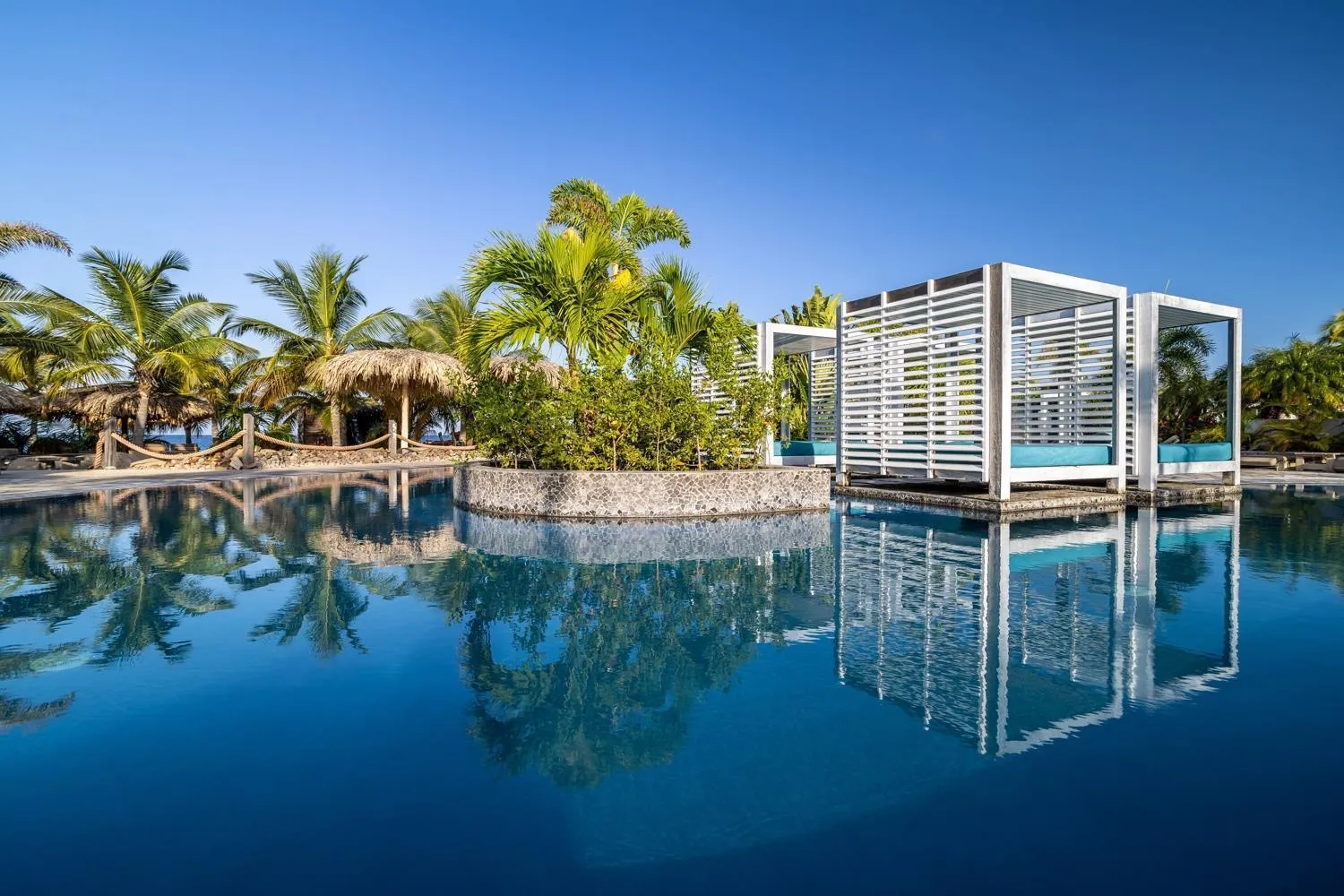 Pool view in Delfins Beach Resort Bonaire, Tapestry Collection by Hilton