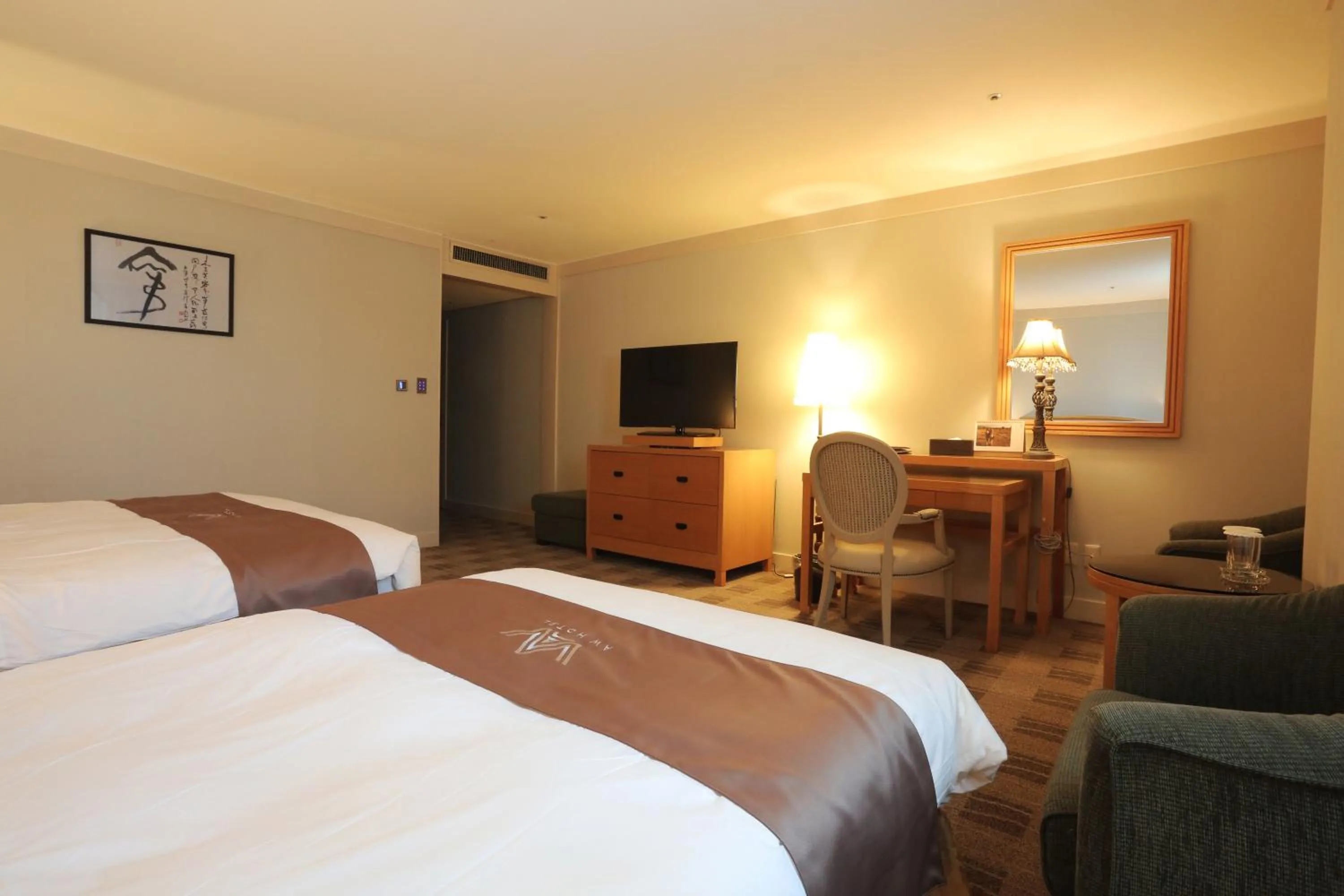 Bed in Daegu AW Hotel