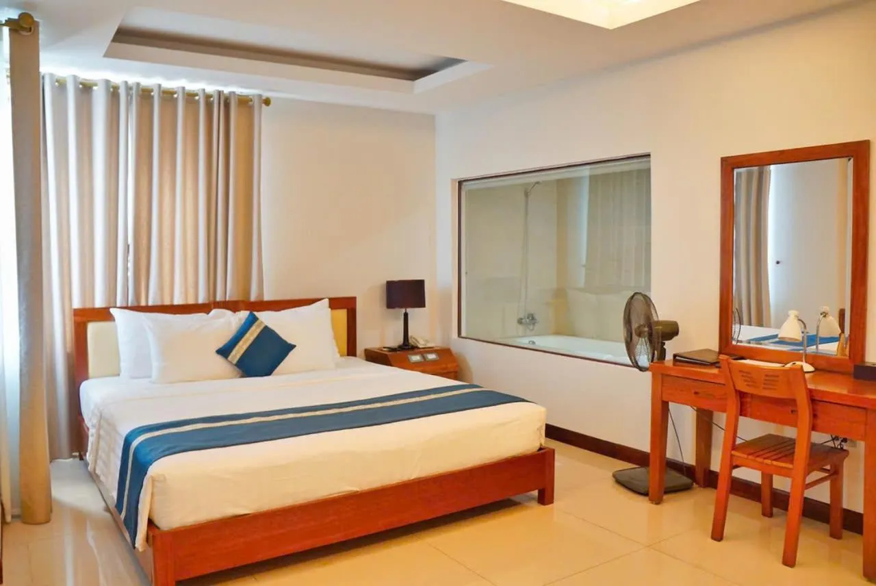 Bed in Kim Thai Hotel