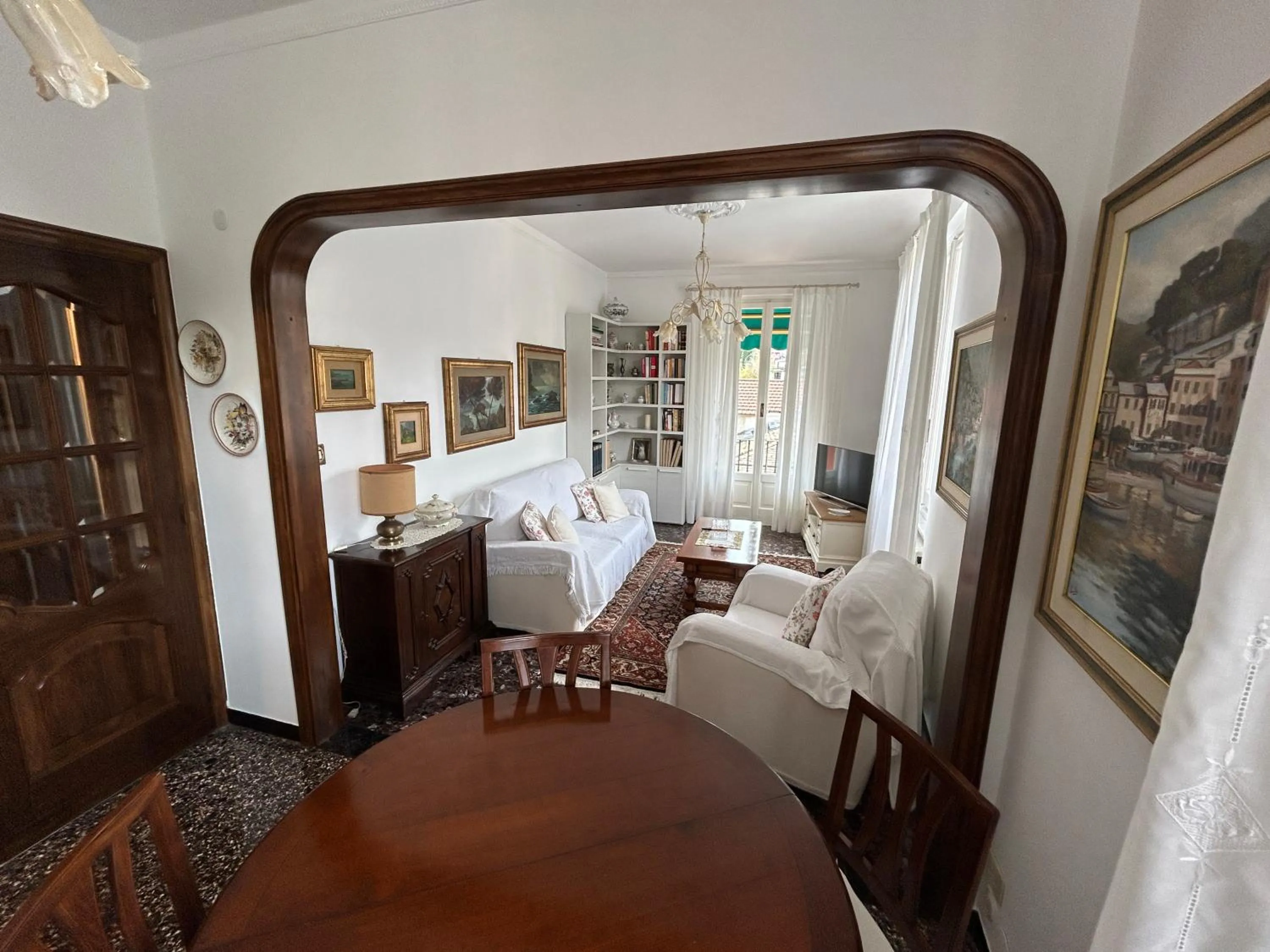 Library, Bed in Turchino Apartment & Terrazza della Luisa by PortofinoVacanze