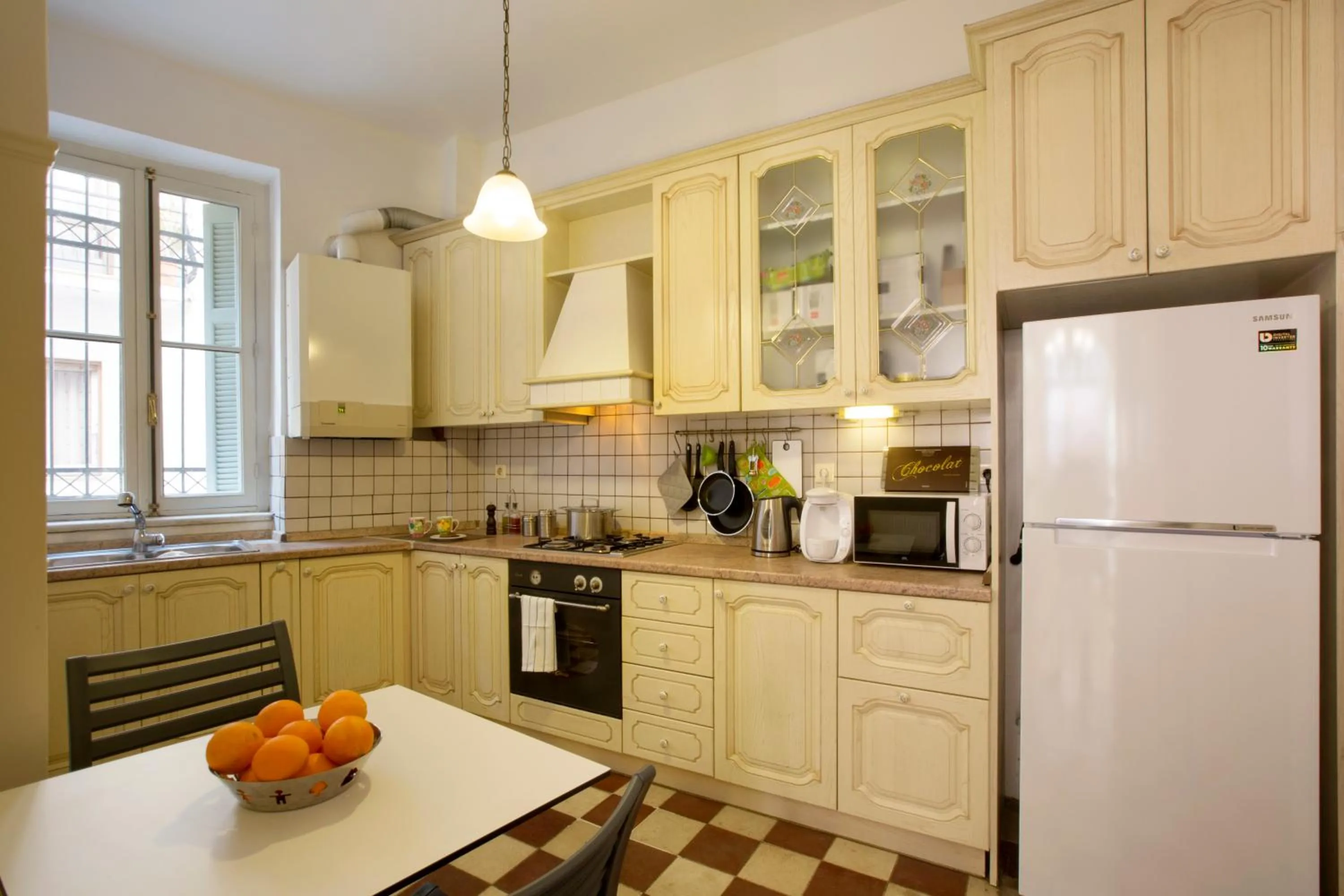 Kitchen or kitchenette in Acropolis Neoclassical Mansion by YHA