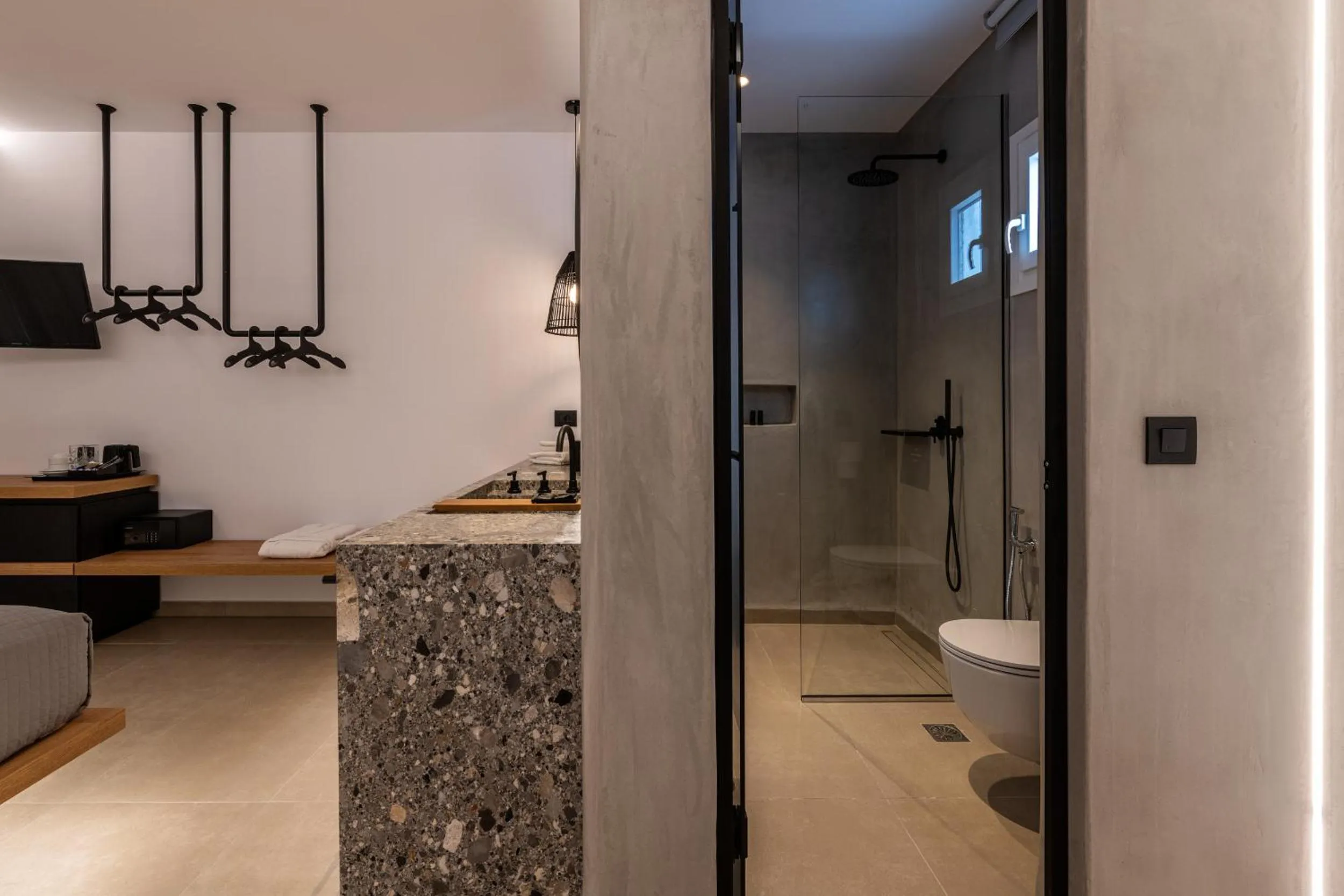 Shower in Avra Mykonos