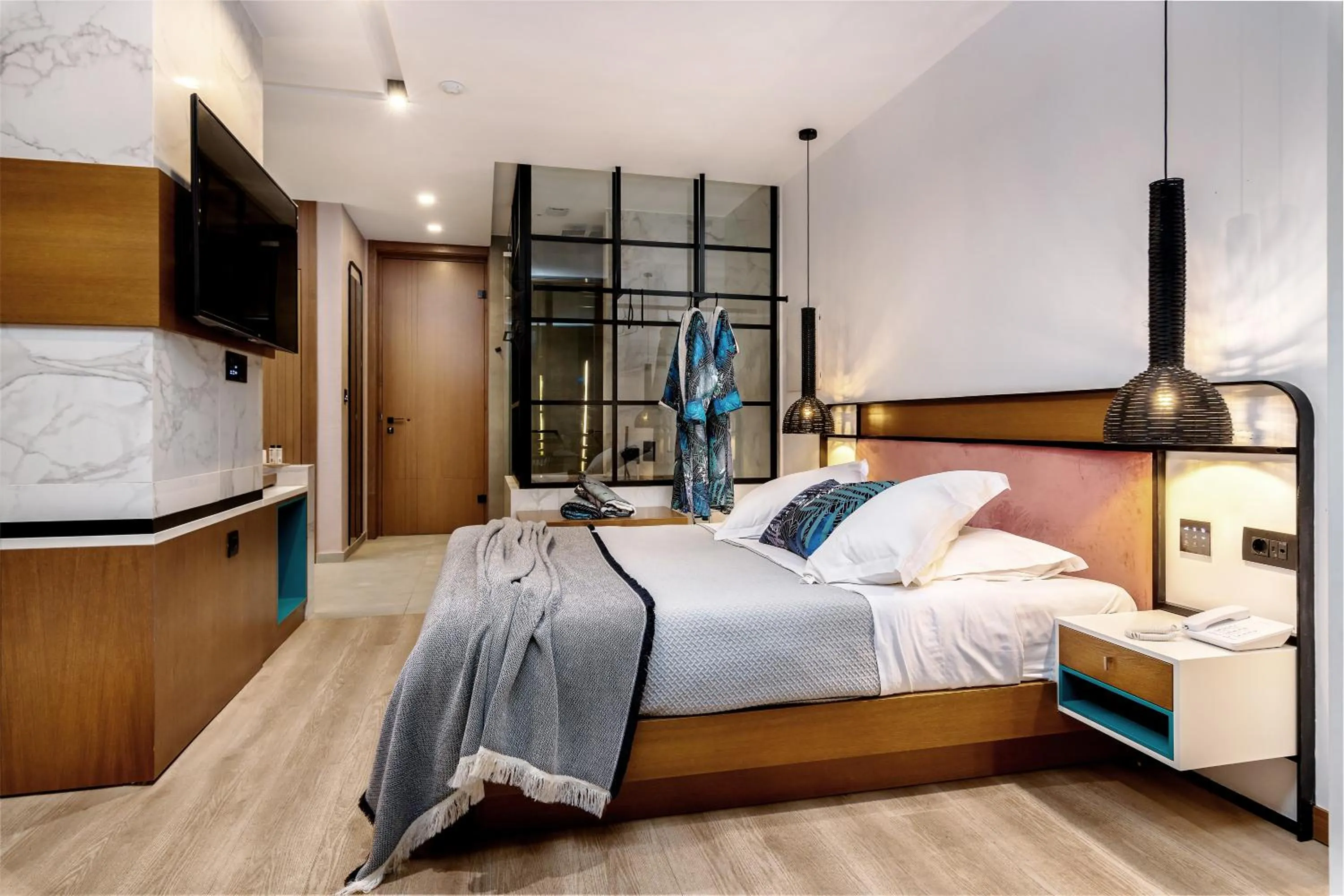 Bed in Dyo Suites