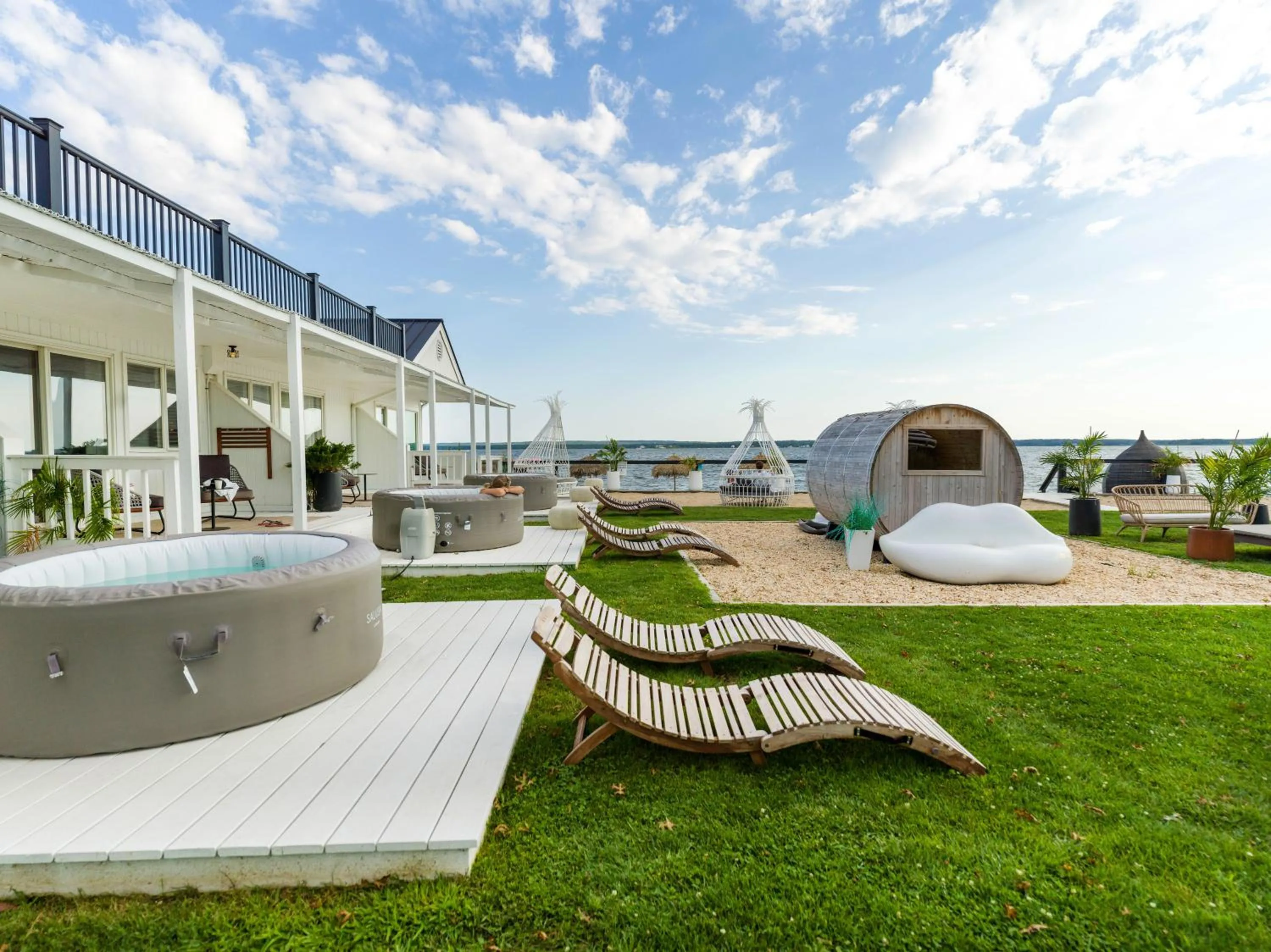 Hot Tub in Aqua by American Beech - Adults Only