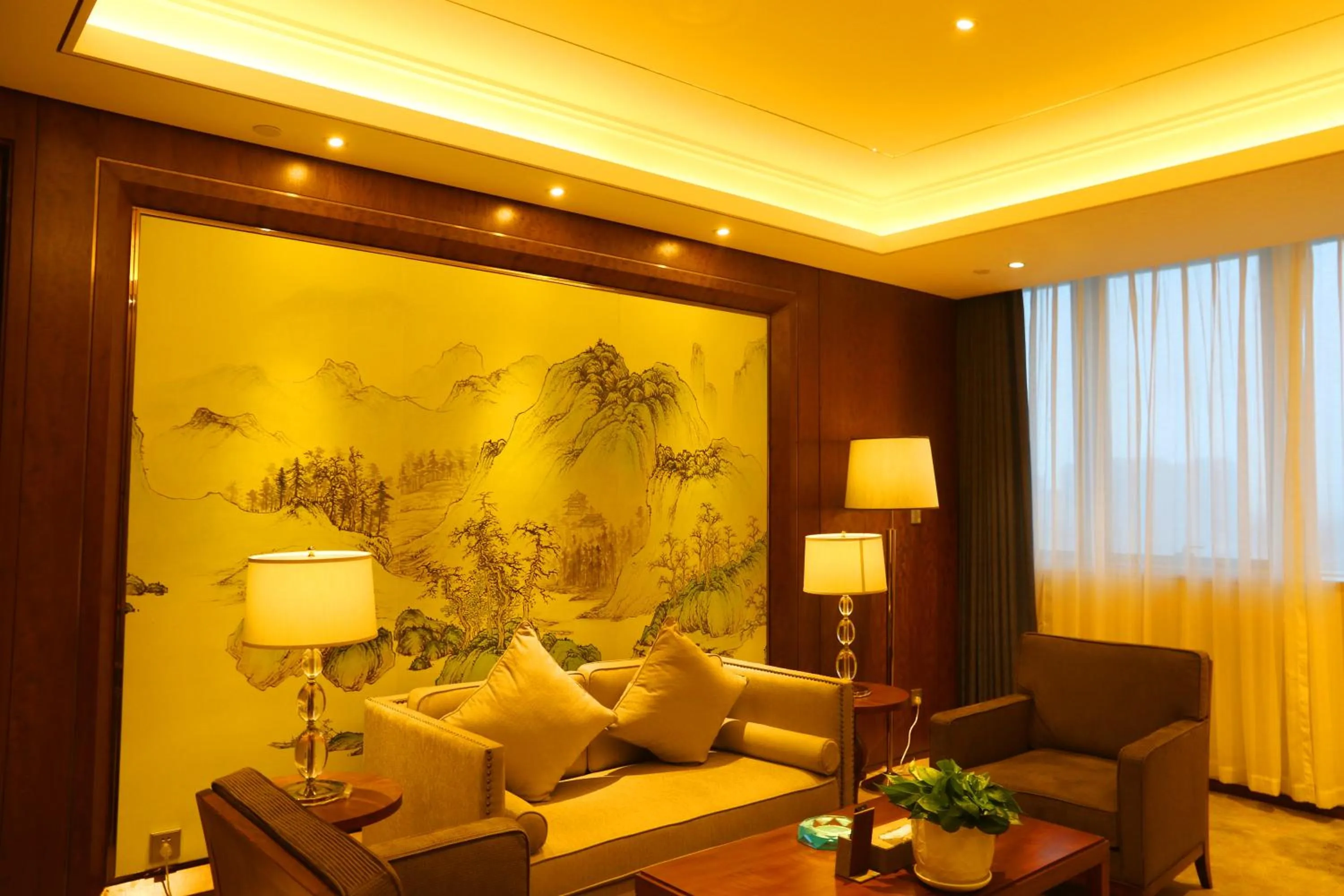Living room in Jinling Shihu Garden Hotel