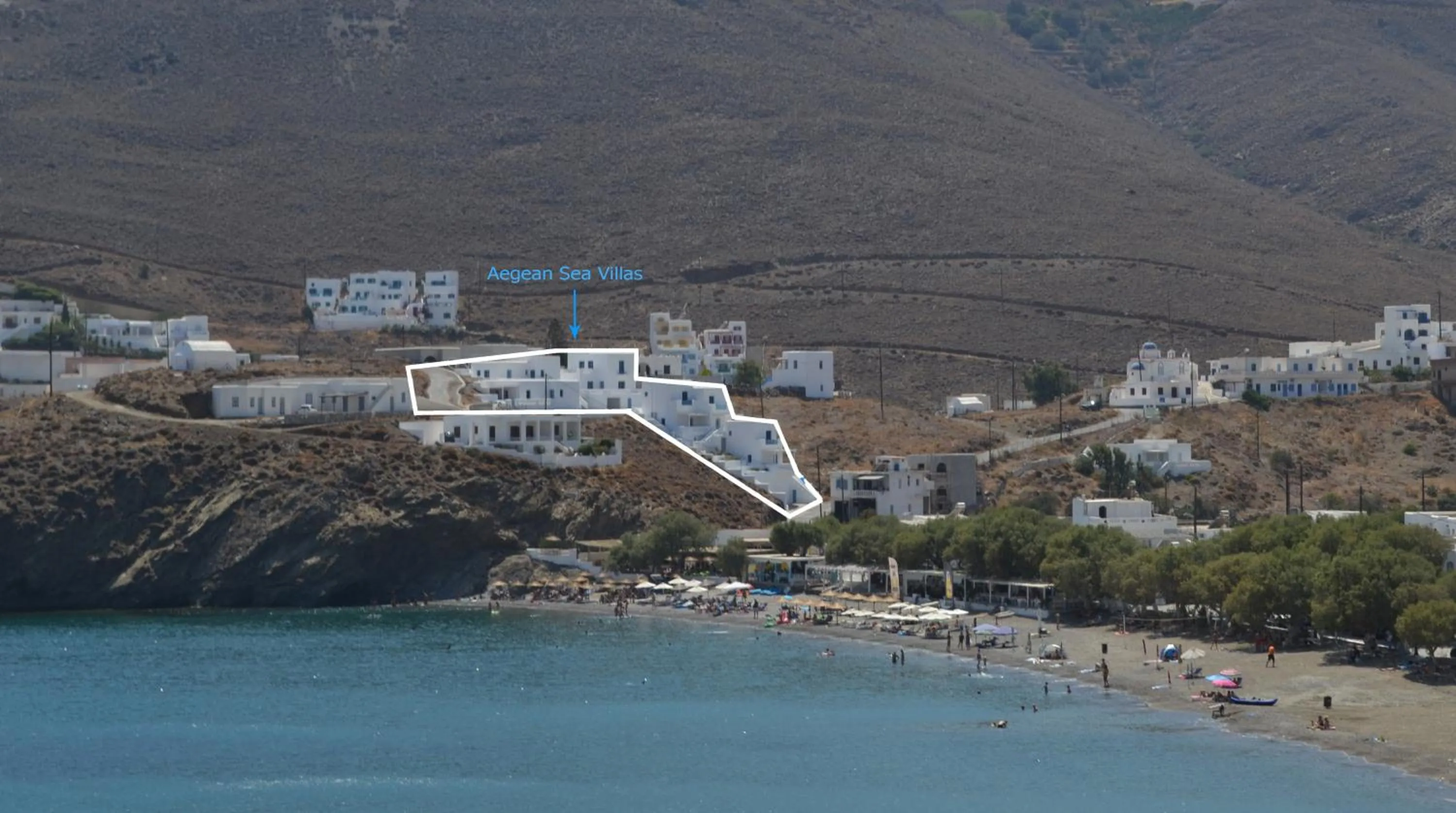 Facade/entrance in Aegean Sea Villas