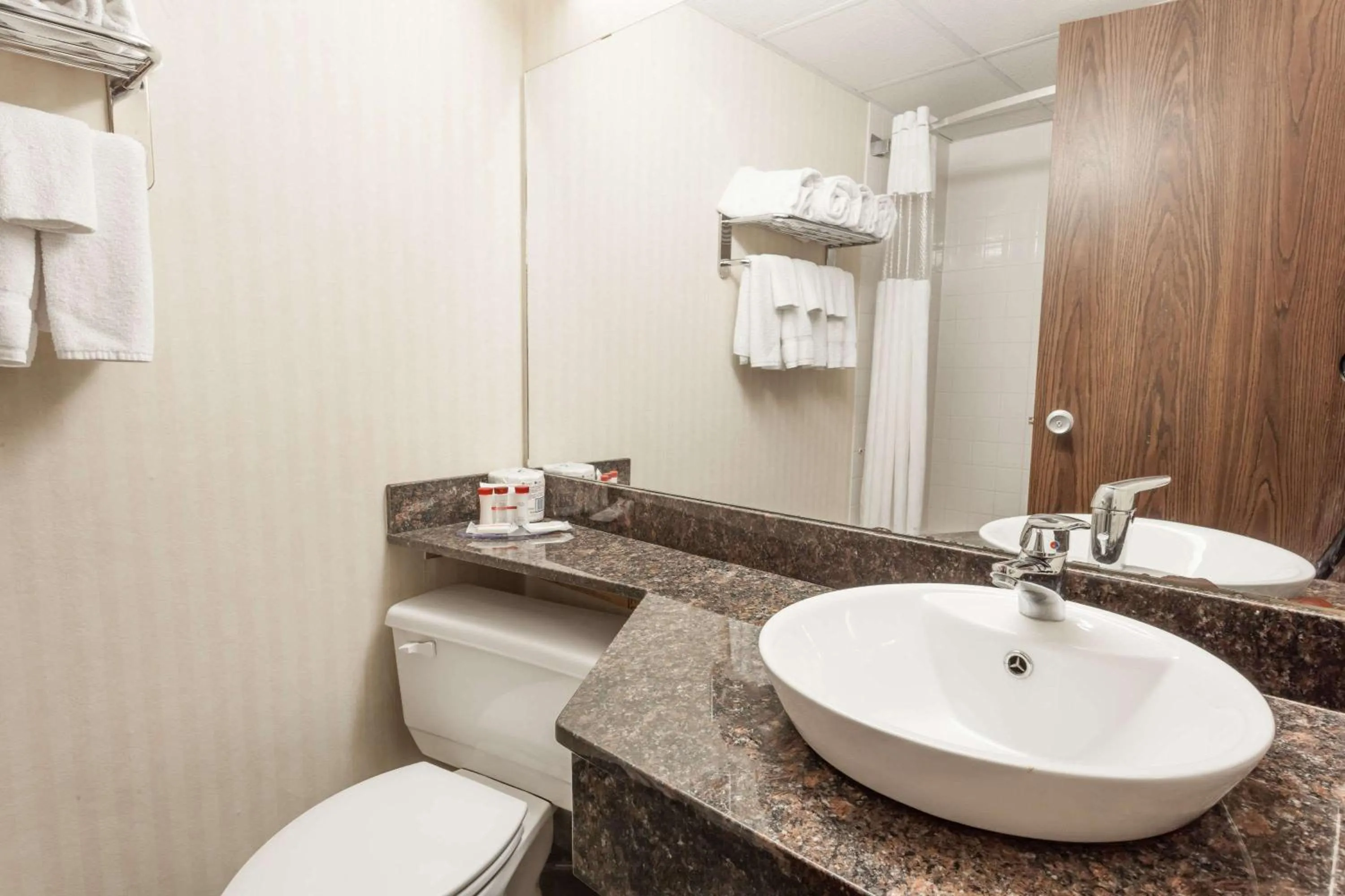 Bathroom in Ramada by Wyndham Fredericton