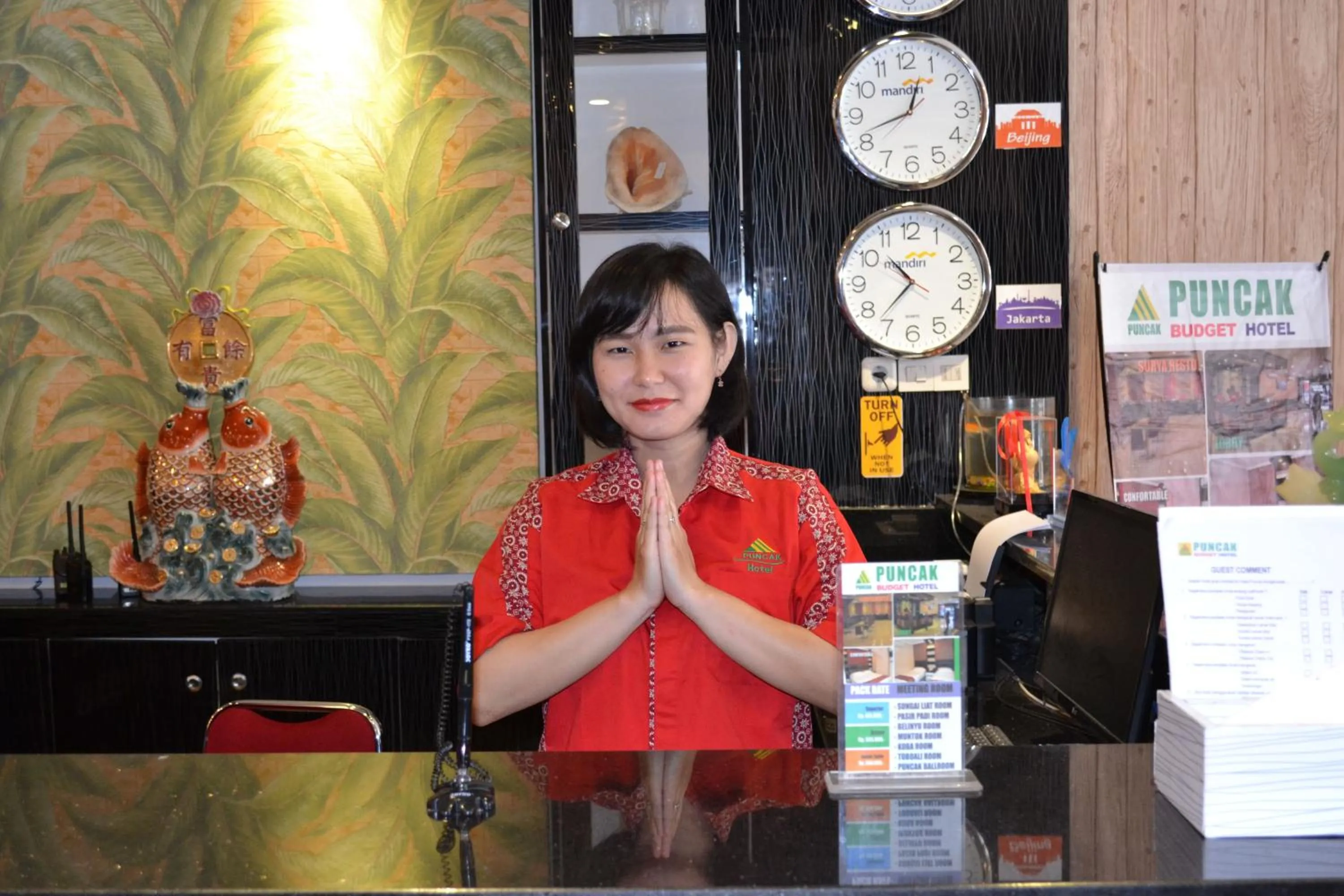 Lobby or reception in Puncak Budget Hotel