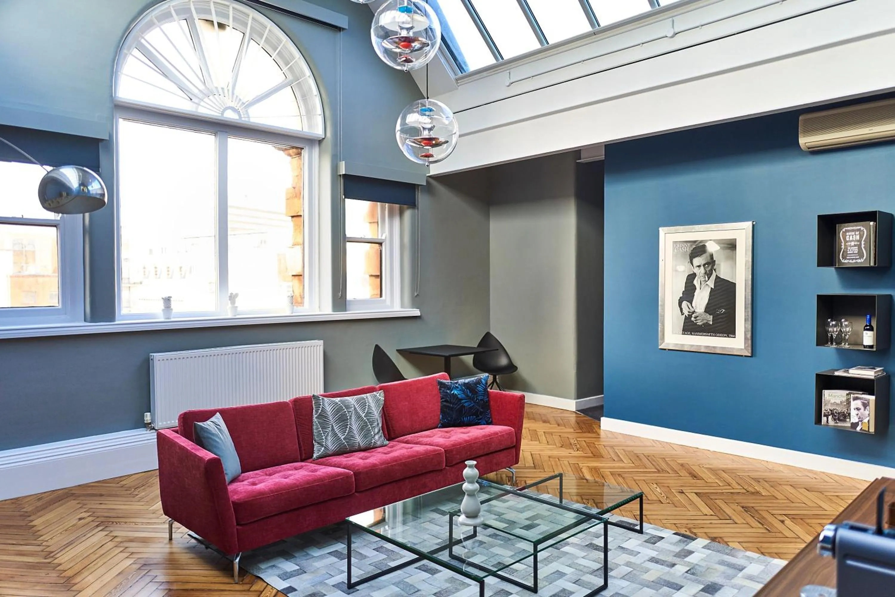 Living room in Heathcote Hotel Manchester