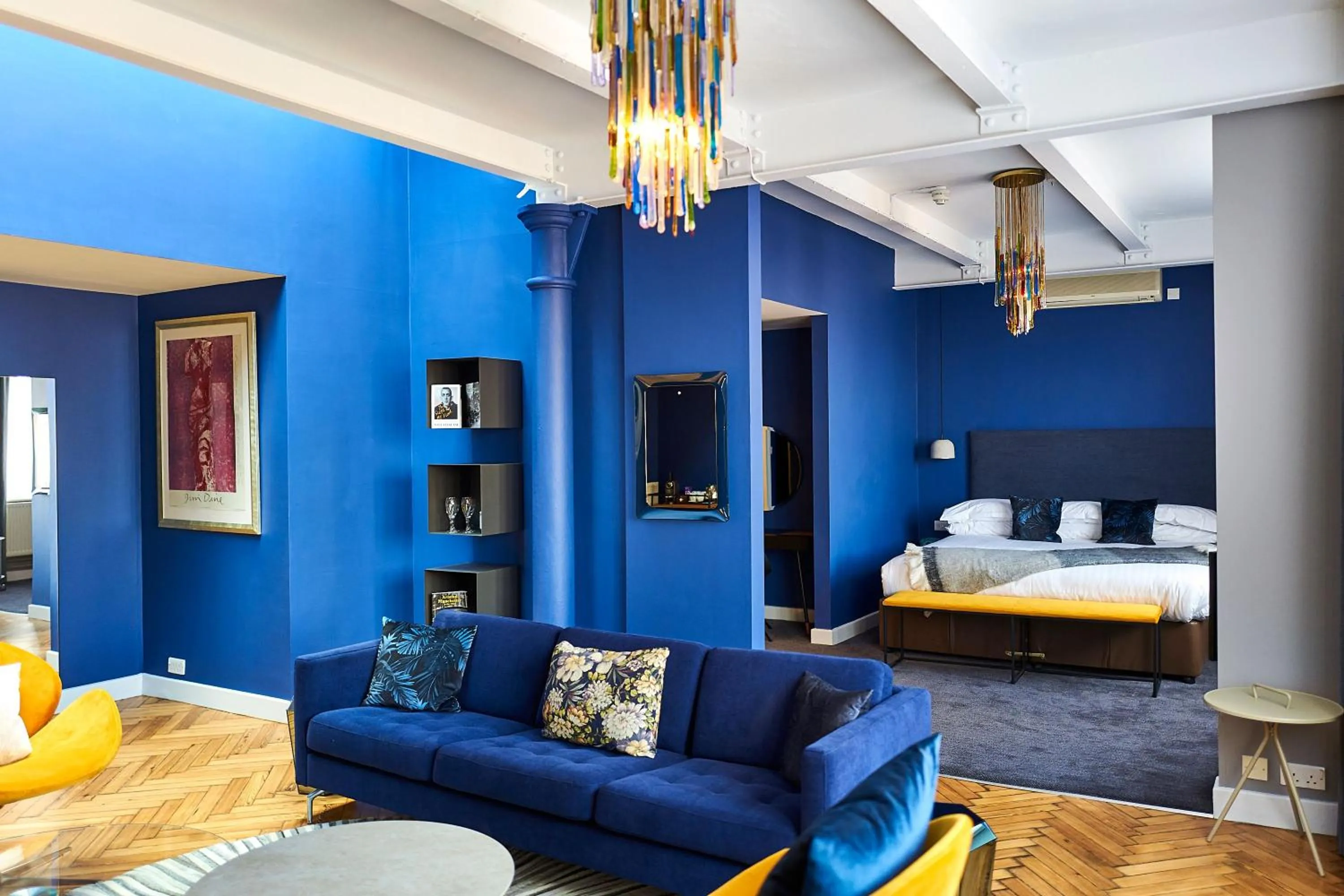 Living room in Heathcote Hotel Manchester