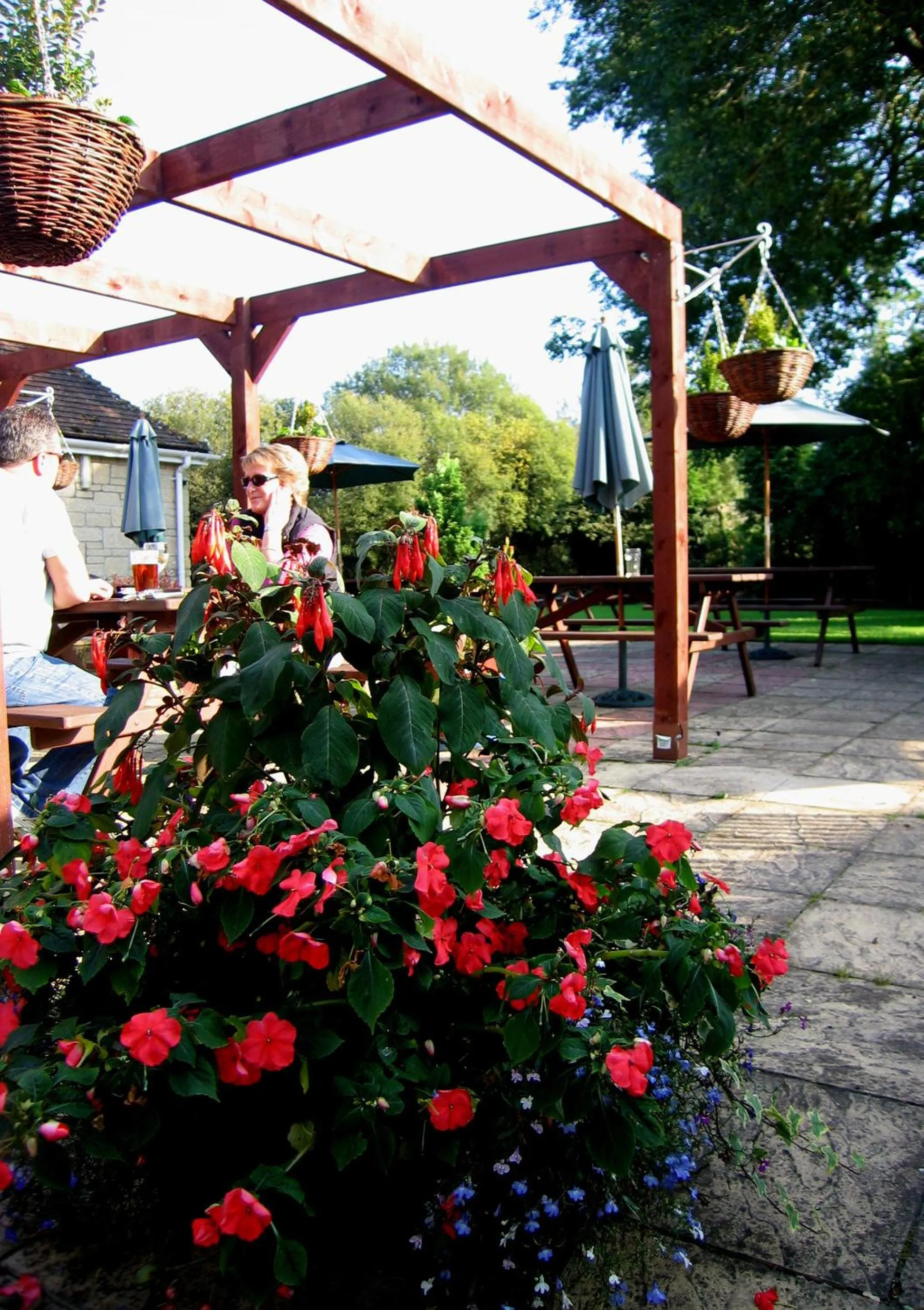 Patio in The Pelican Inn