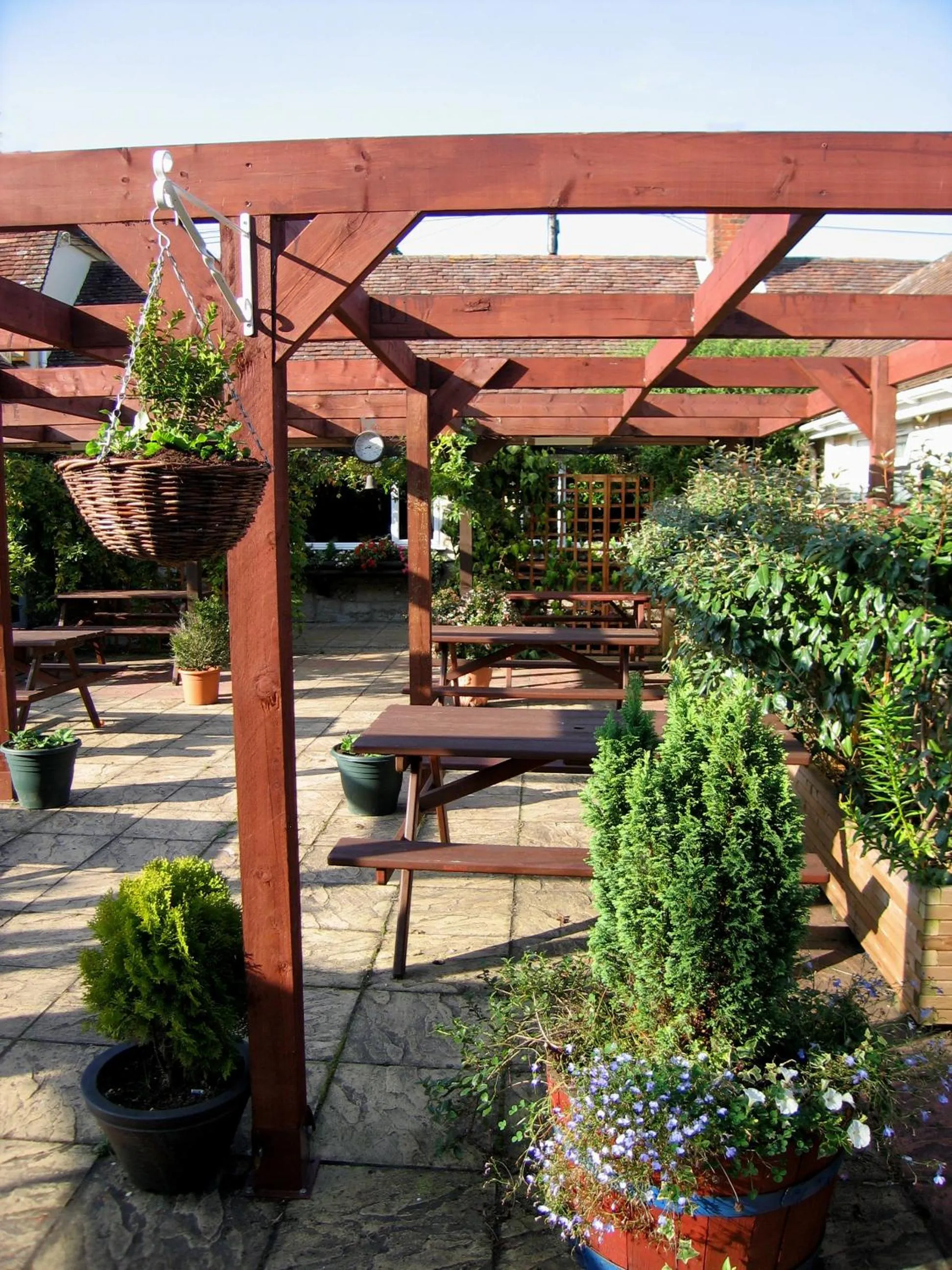 Patio in The Pelican Inn