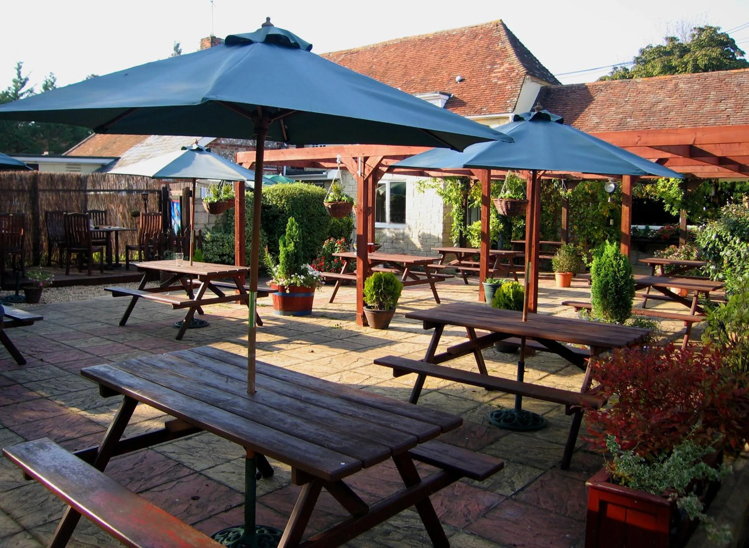 Patio in The Pelican Inn